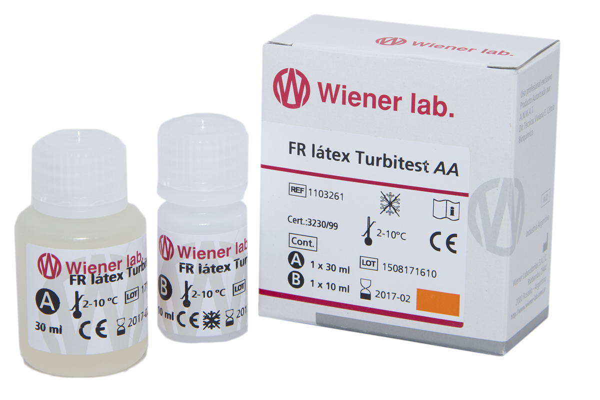 Fr Latex Turbitest AA  - 40 ml (1 X 10 ml  + 1 X 30 ml) - 1103261 - Wiener