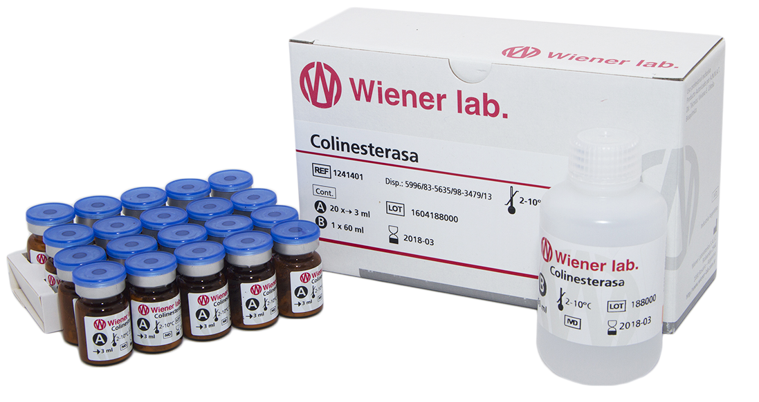 Colinesterasa (Butiriltiocolina) - 20 Det. (20 X 3 ml) - 1241401 - Wiener