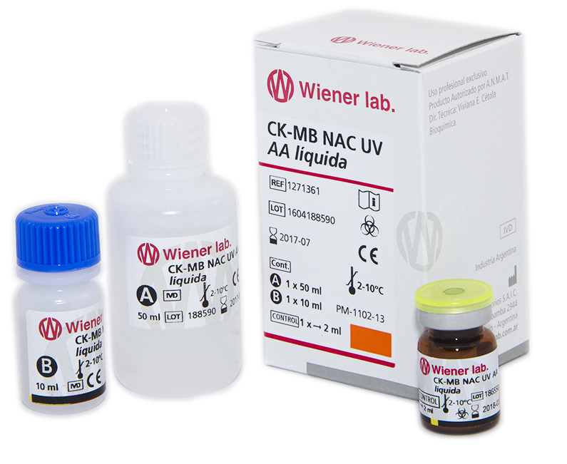 Ck-MB Nac Uv AA Liquida - 60 ml (1 X 50 ml + 1 X 10 ml) - 1271361 - Wiener