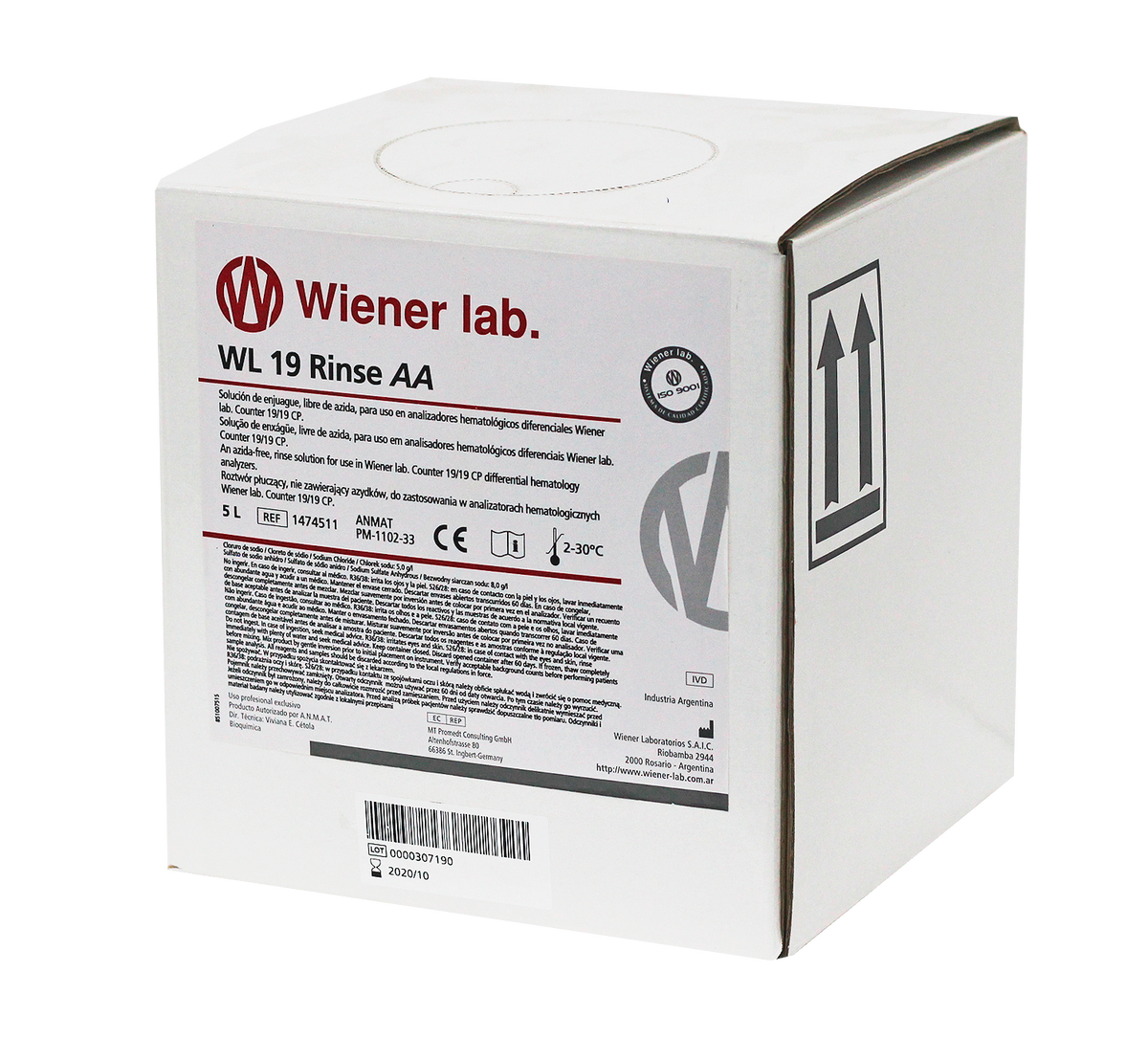 Wl 19 Rinse AA - 5 Litros - 1474511 - Wiener