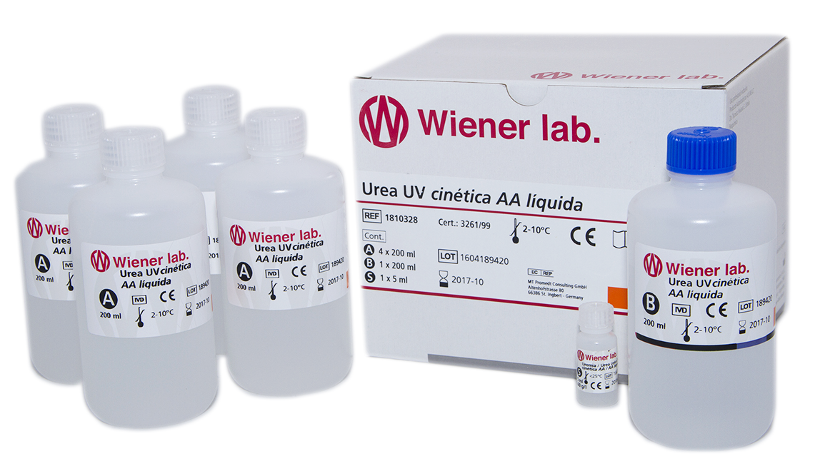 Urea Uv Cinética AA Liquida - 1000 ml (4 X 200 ml + 1 X 200 ml) - 1810328 - Wiener