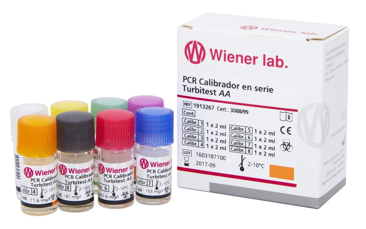 Pcr Calibrador En Serie Turbitest AA - 8 X 2ml - 1913267 - Wiener