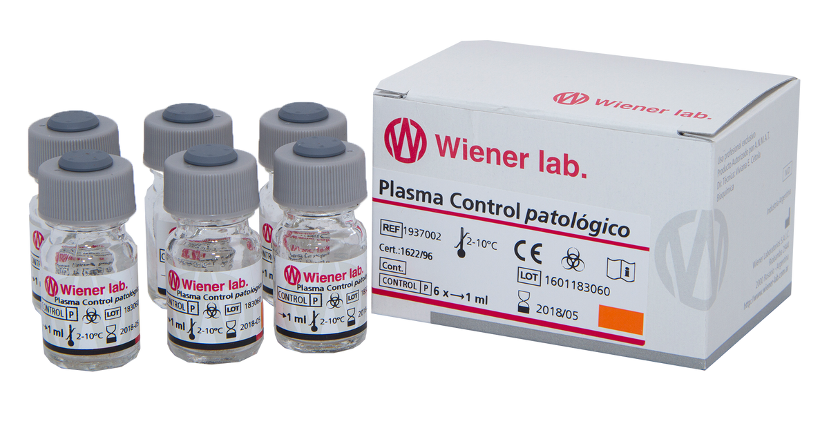 Plasma Control Patologico - 6 X 1 ml - 1937002 - Wiener