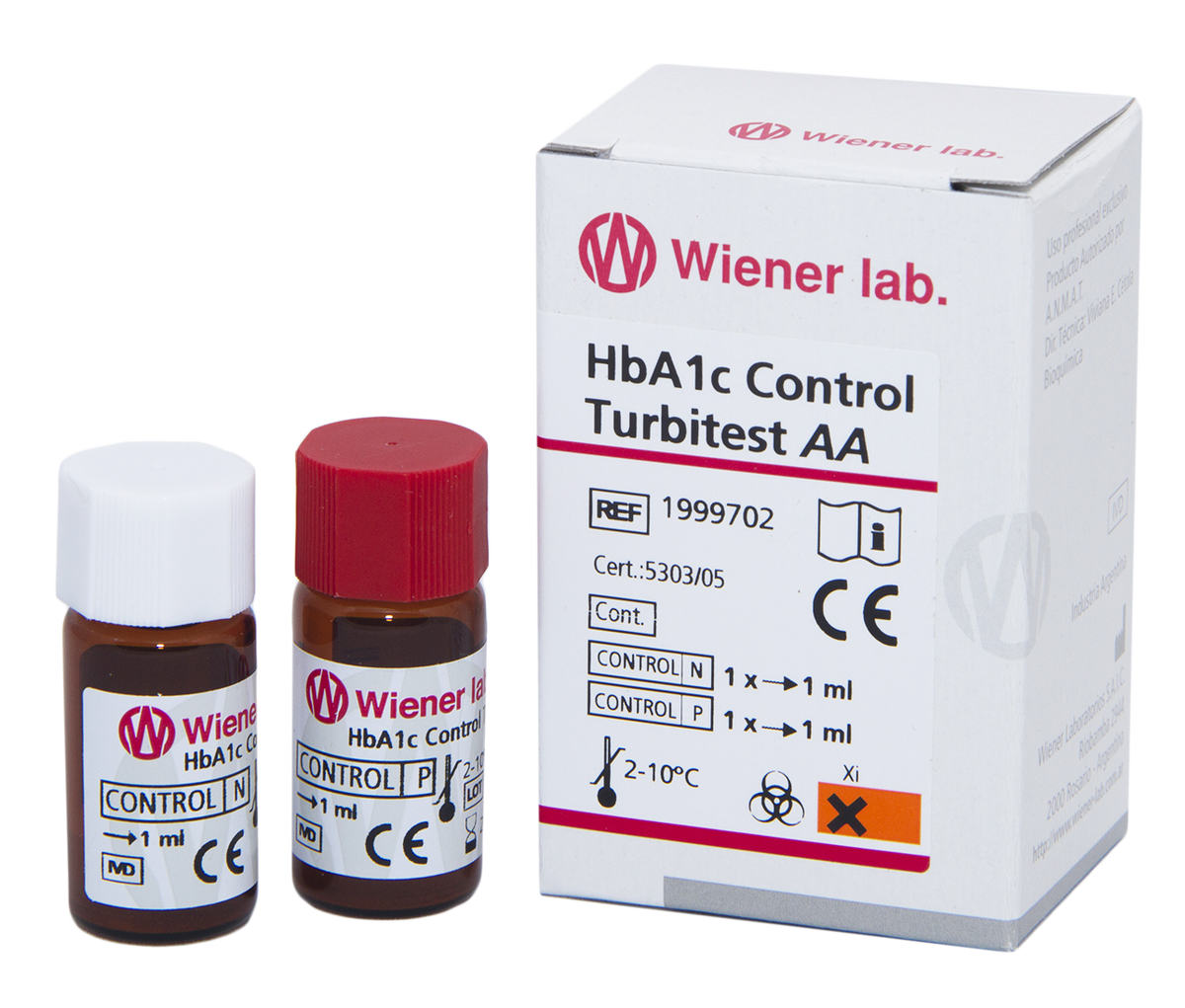 Hba1C Control Turbitest AA - 2 X 1 ml - 1999702 - Wiener