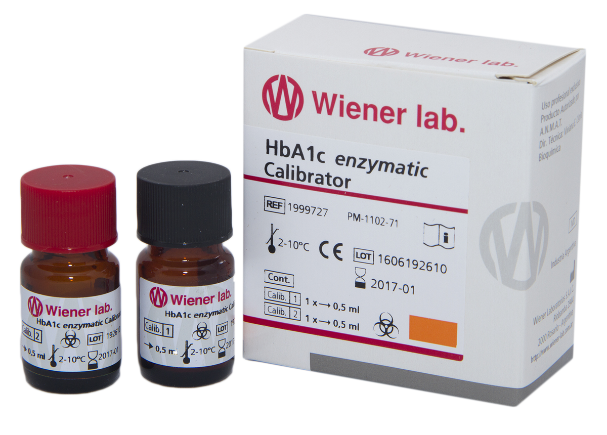 Hba1C Enzymatic Calibrator  - 2 X 0,5 ml - 1999727 - Wiener