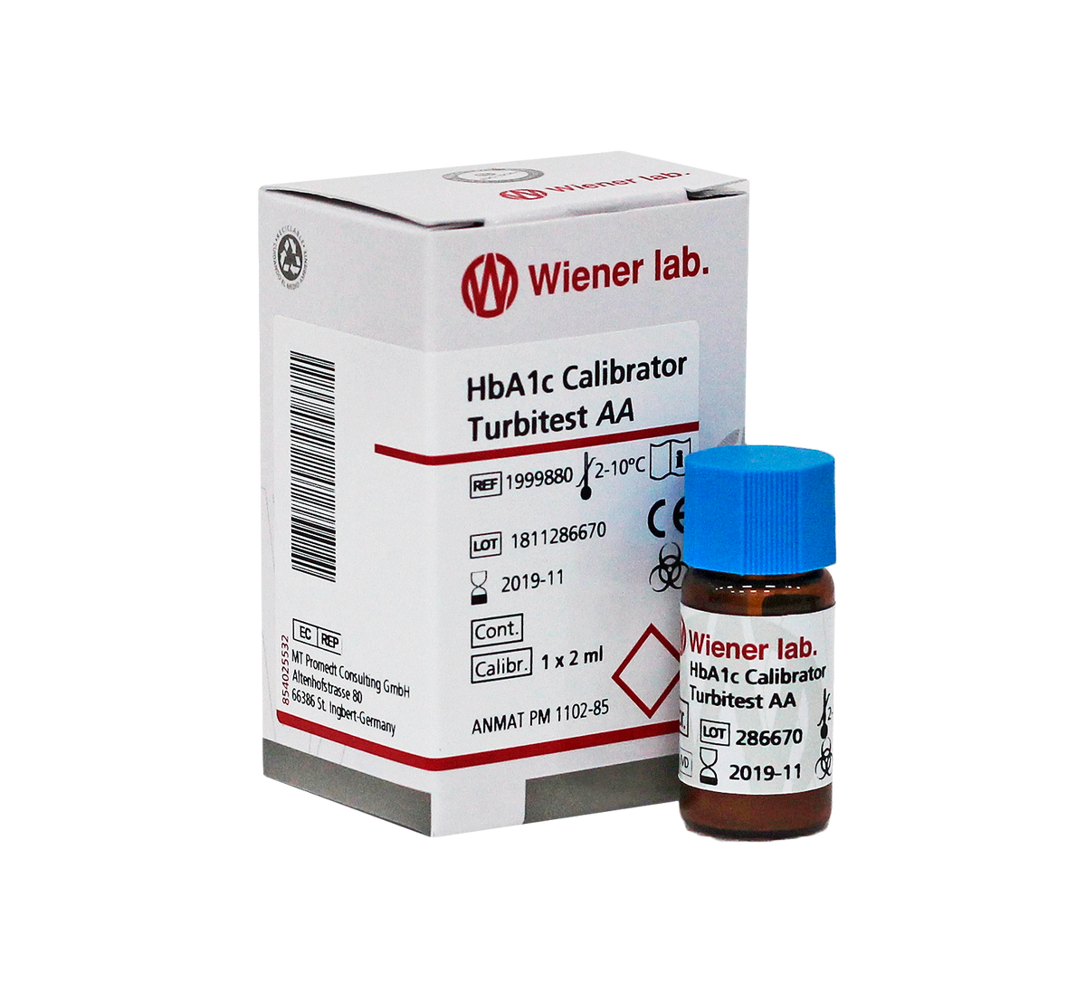 Hba1C Calibrator Turbitest AA - 1 X 2 ml - 1999880 - Wiener
