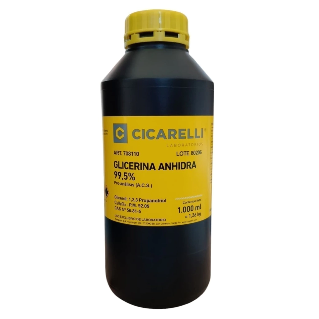 Glicerina Anhidra 99.5% Pro-Analisis (Acs) - 708110 - Cicarelli