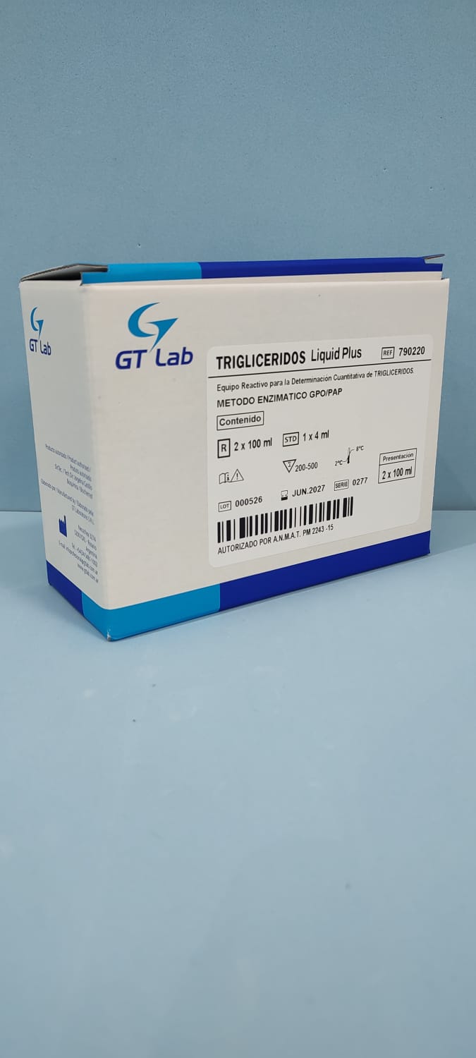 Triglicéridos Liquid Plus - 2 X 100 ml - 790220 - Gt Laboratorio