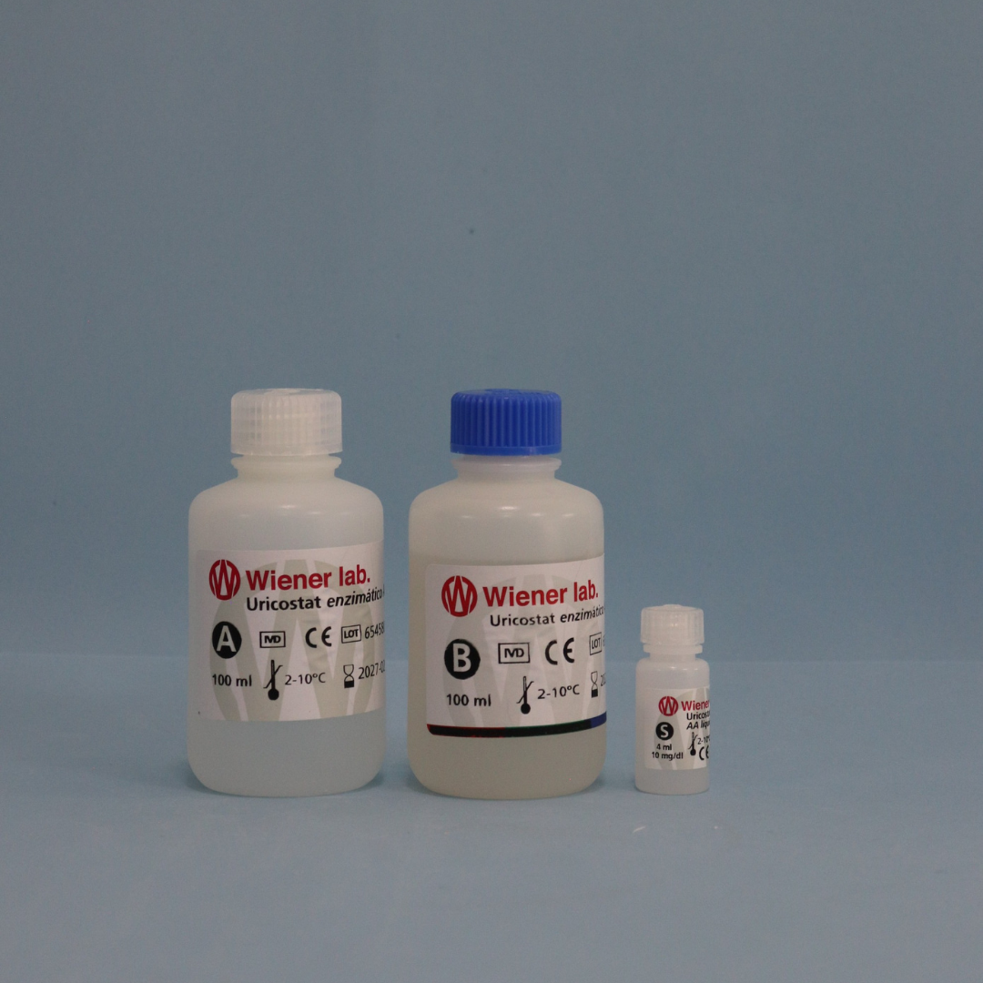 Uricostat Enzimatico AA Liquida - 500 ml (4 X 100 ml + 1 X 100 ml) - 1840110 - Wiener