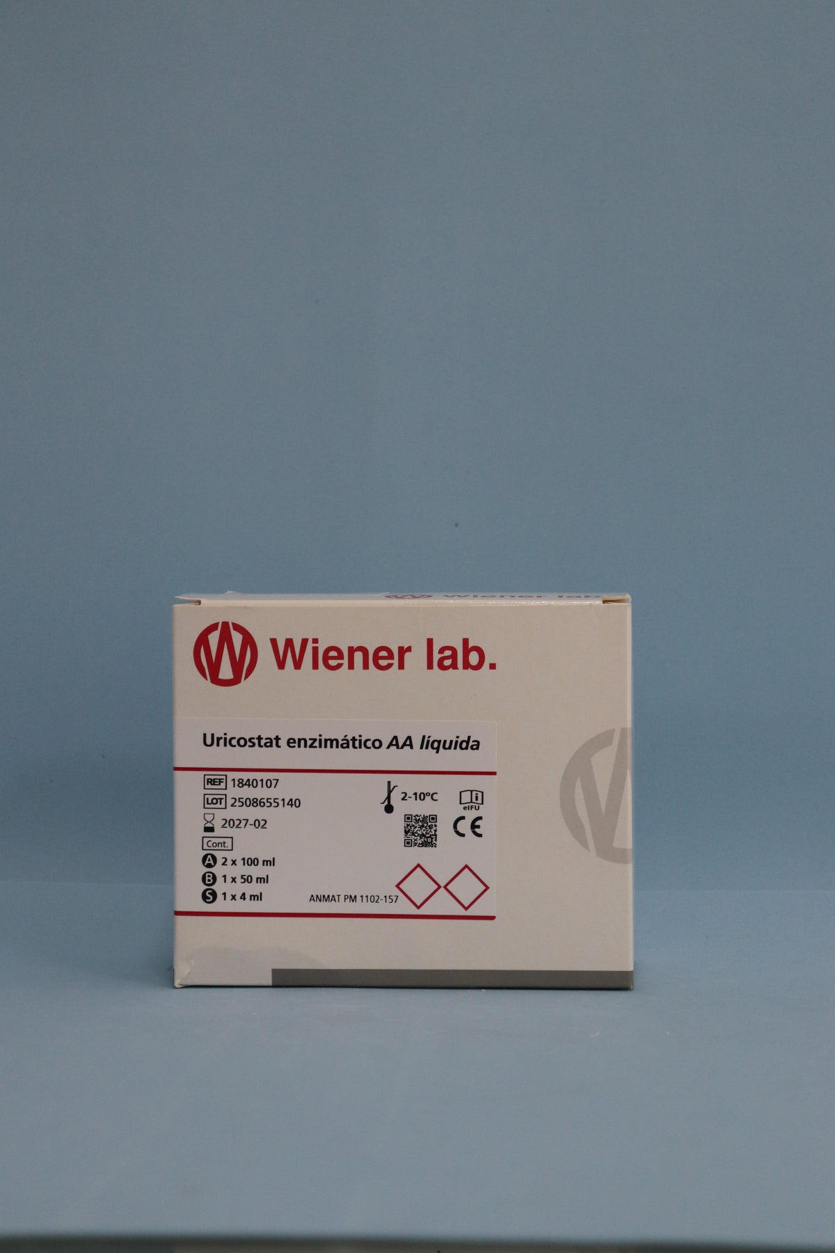 Uricostat Enzimatico AA Liquida - 250 ml (2 X 100 ml + 1 X 50 ml) - 1840107 - Wiener