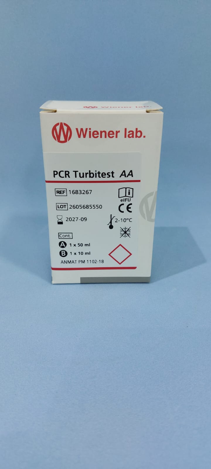 Pcr Turbitest AA - 60 ml (1X50 ml A + 1X10 ml B) - 1683267 - Wiener