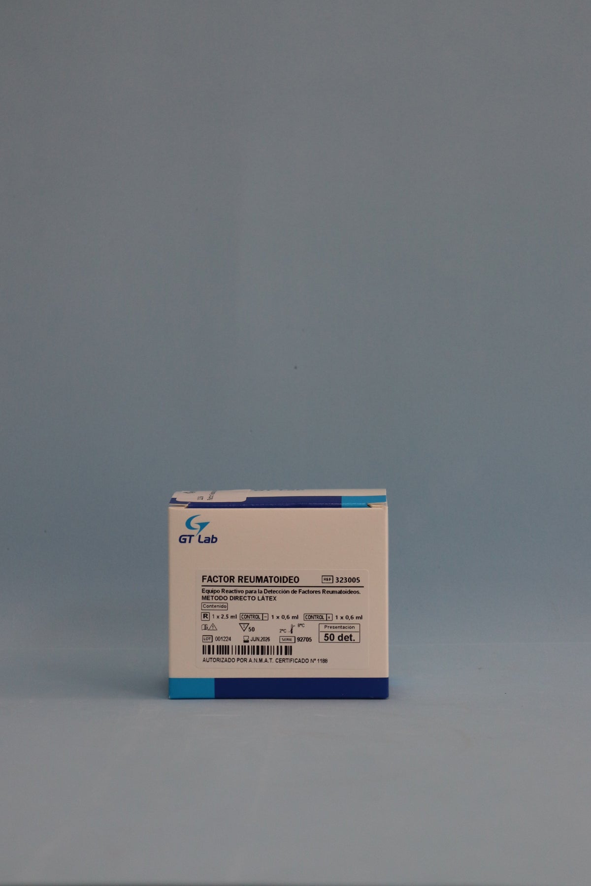 Factor Reumatoideo - 50 Determinaciones - 323005 - Gt Laboratorio