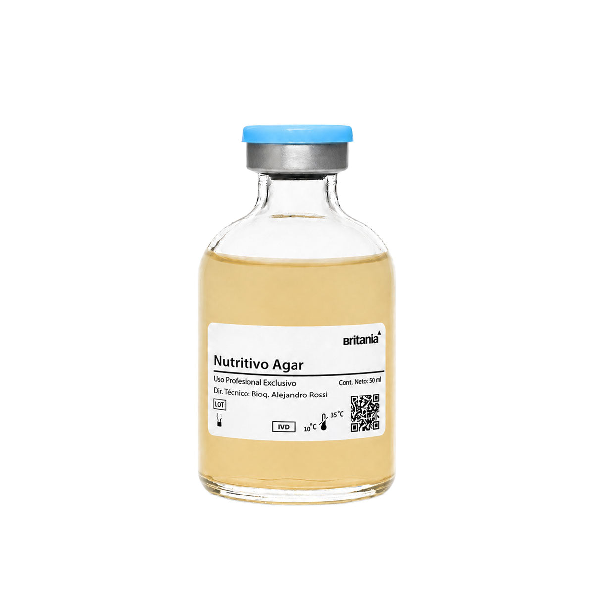 Nutritivo Agar 6 X 50 ml - B0412284 - Britania