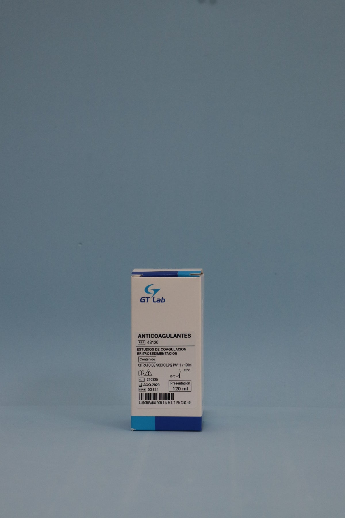 Anticoagulante Citrato 3,8% - 120 ml - 48120 - Gt Laboratorio