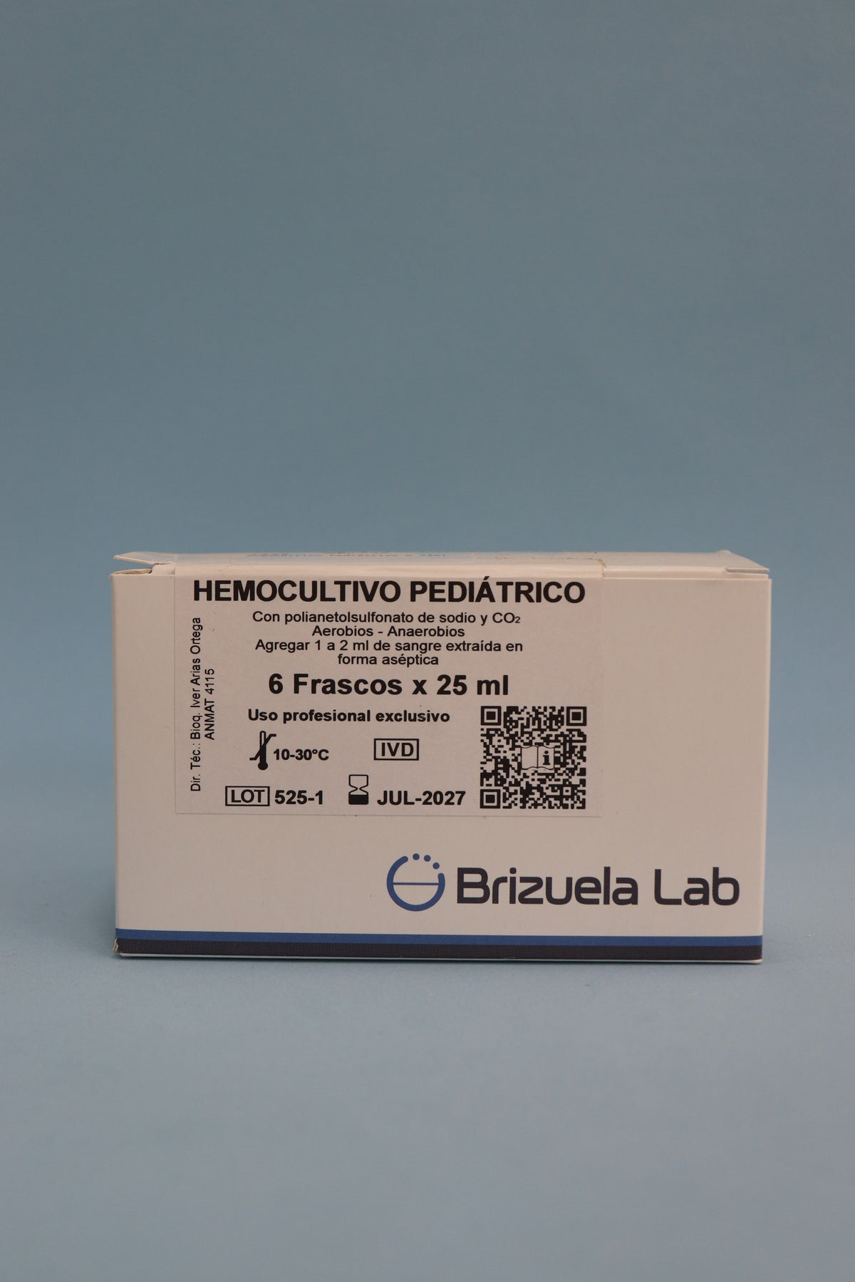 Hemocultivo Pediátrico 25 ml - B08788 - Brizuela
