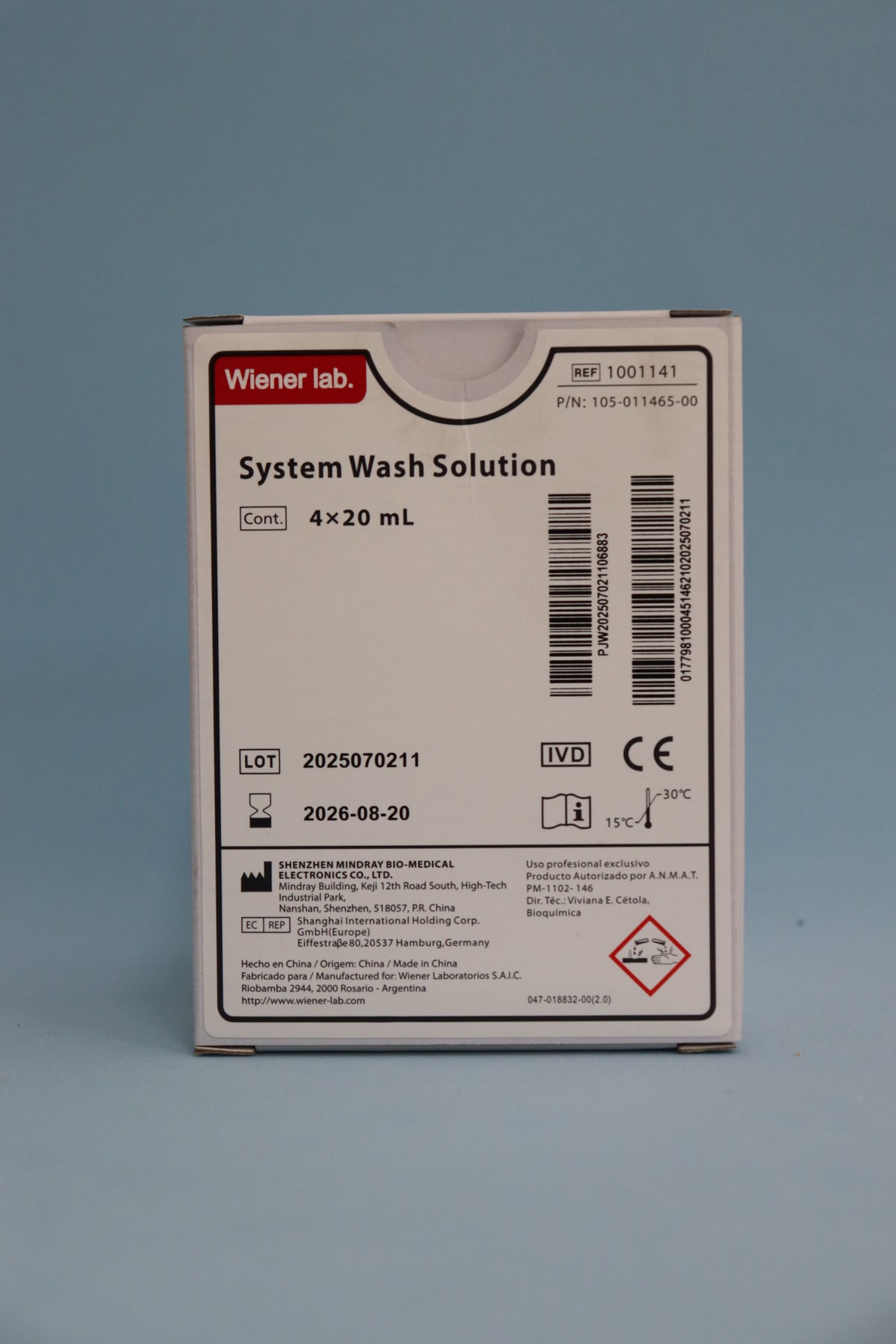 Clia-System Wash Sol. 4X20 ml - 1001141 - Wiener