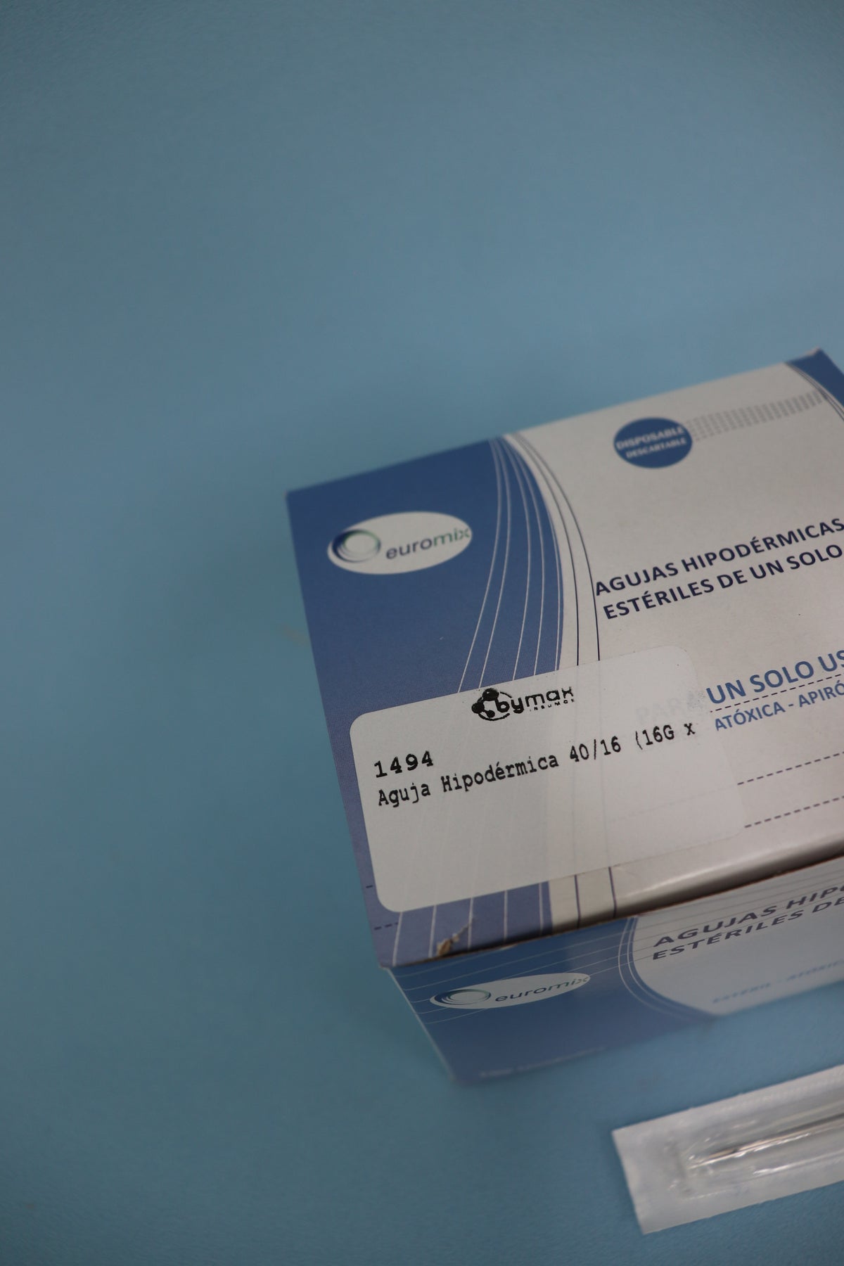 Aguja Hipodérmica 40/16 (16G X 1 1/2) Caja X 100 Unidades - Euromix