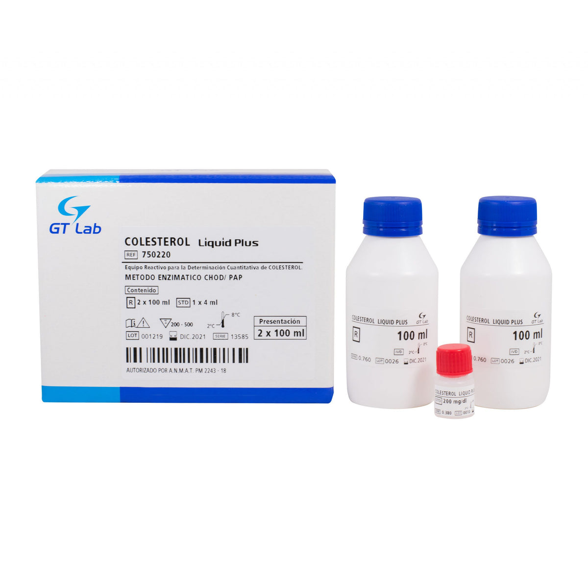 Colesterol Liquid Plus - 2 X 100 ml - 750220 - Gt Laboratorio