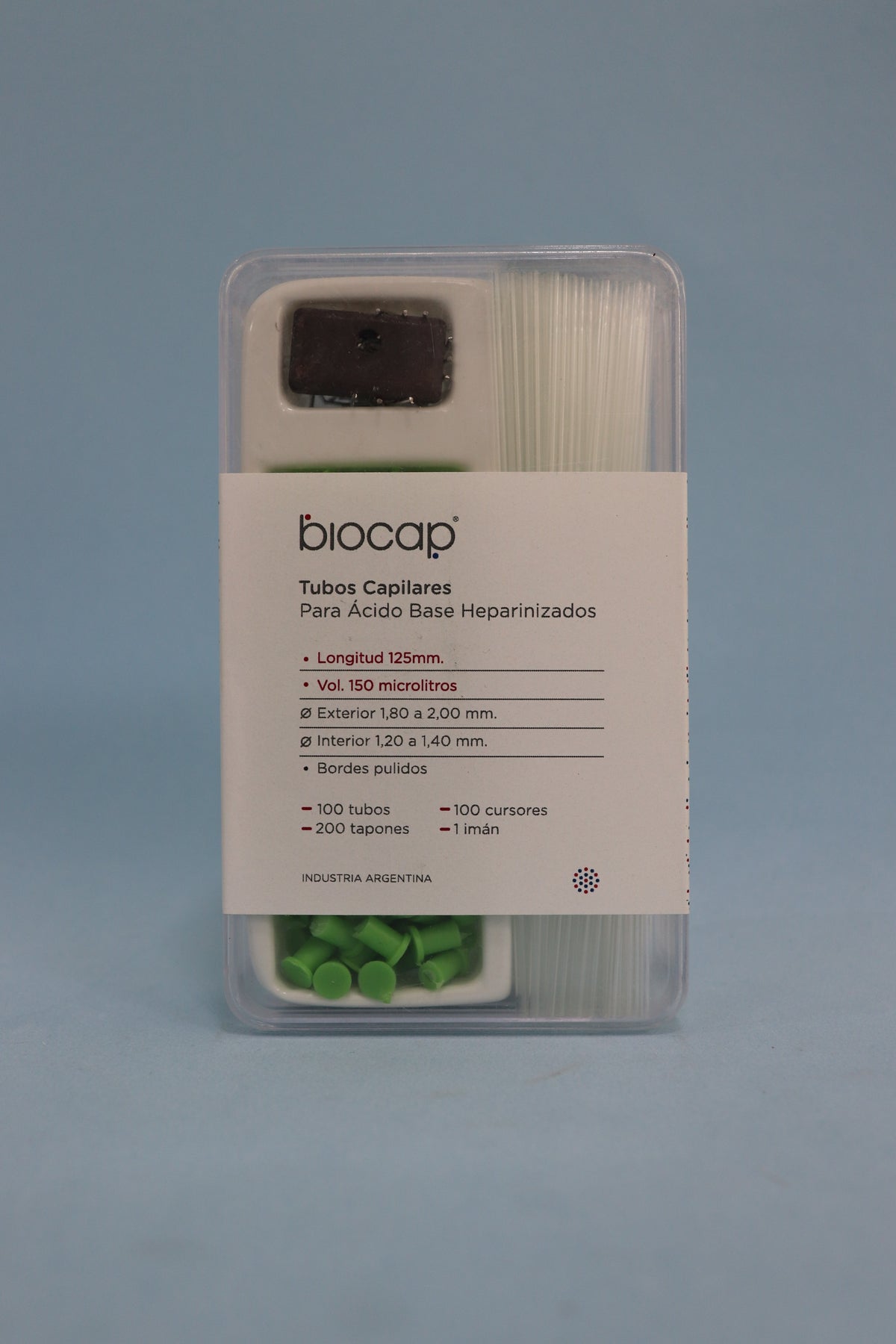 Capilares Ácido-Base Kit C/Tapones X 10 Unidades - Biocap