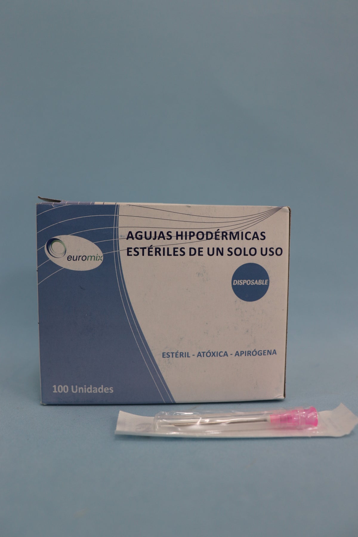 Aguja Hipodérmica 40/12 (18G X 1 1/2) Caja X 100 Unidades- Euromix
