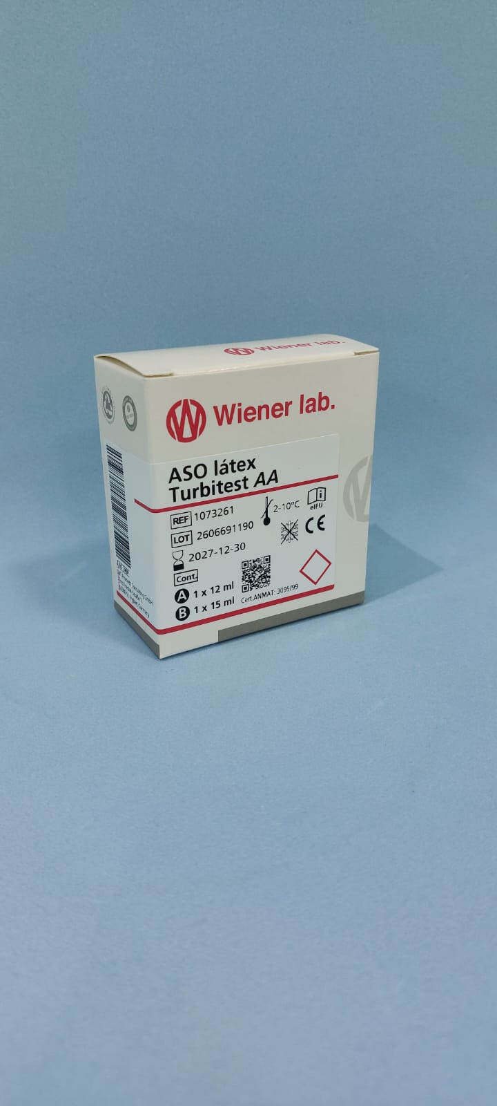 Aso Latex Turbitest AA - 27 ml (1 X 15 ml  + 1 X 12 ml) - 1073261 - Wiener