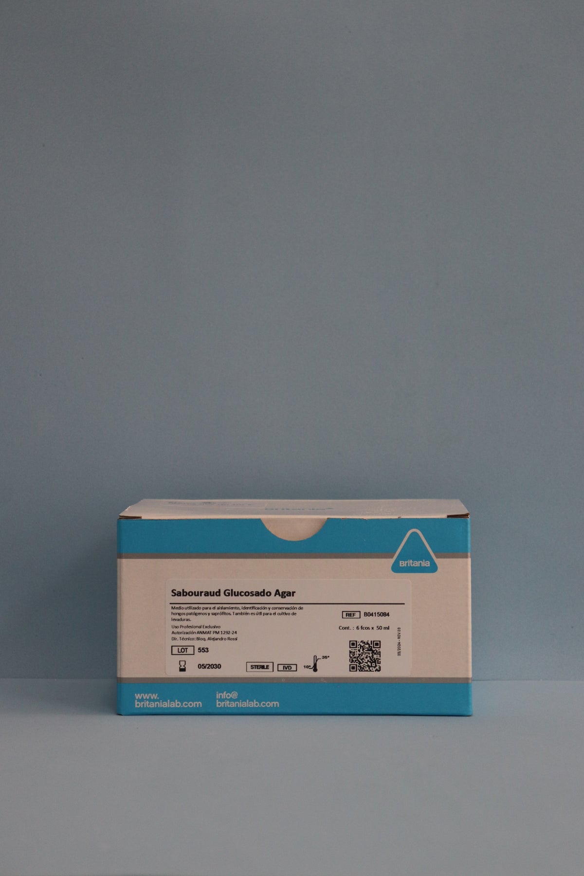 Sabouraud Glucosado Agar 6 x 50 ml - B0415084 - Britania