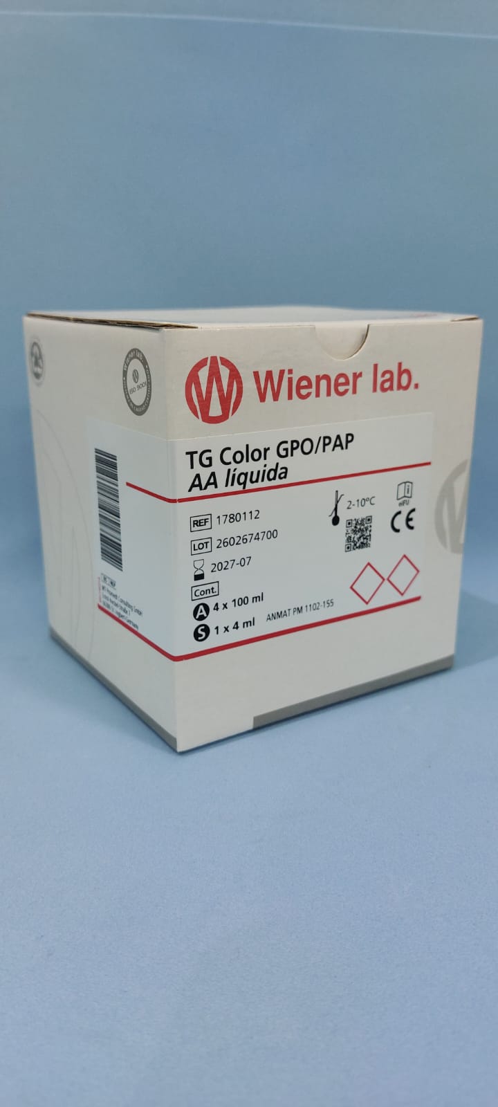 Tg Color Gpo/Pap AA Liquida - 400 ml (4 X 100 ml) - 1780112 - Wiener