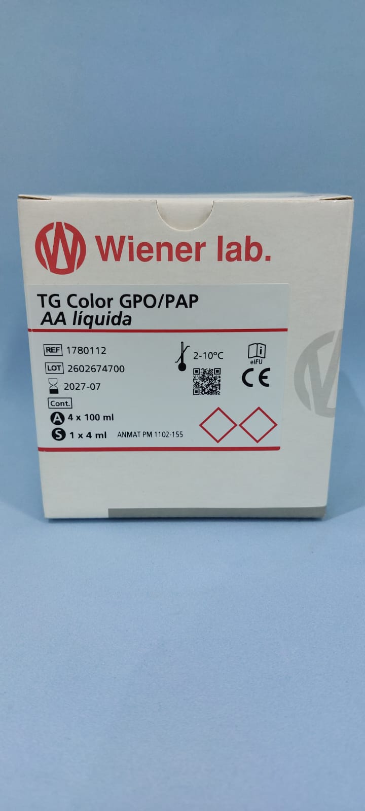 Tg Color Gpo/Pap AA Liquida - 400 ml (4 X 100 ml) - 1780112 - Wiener