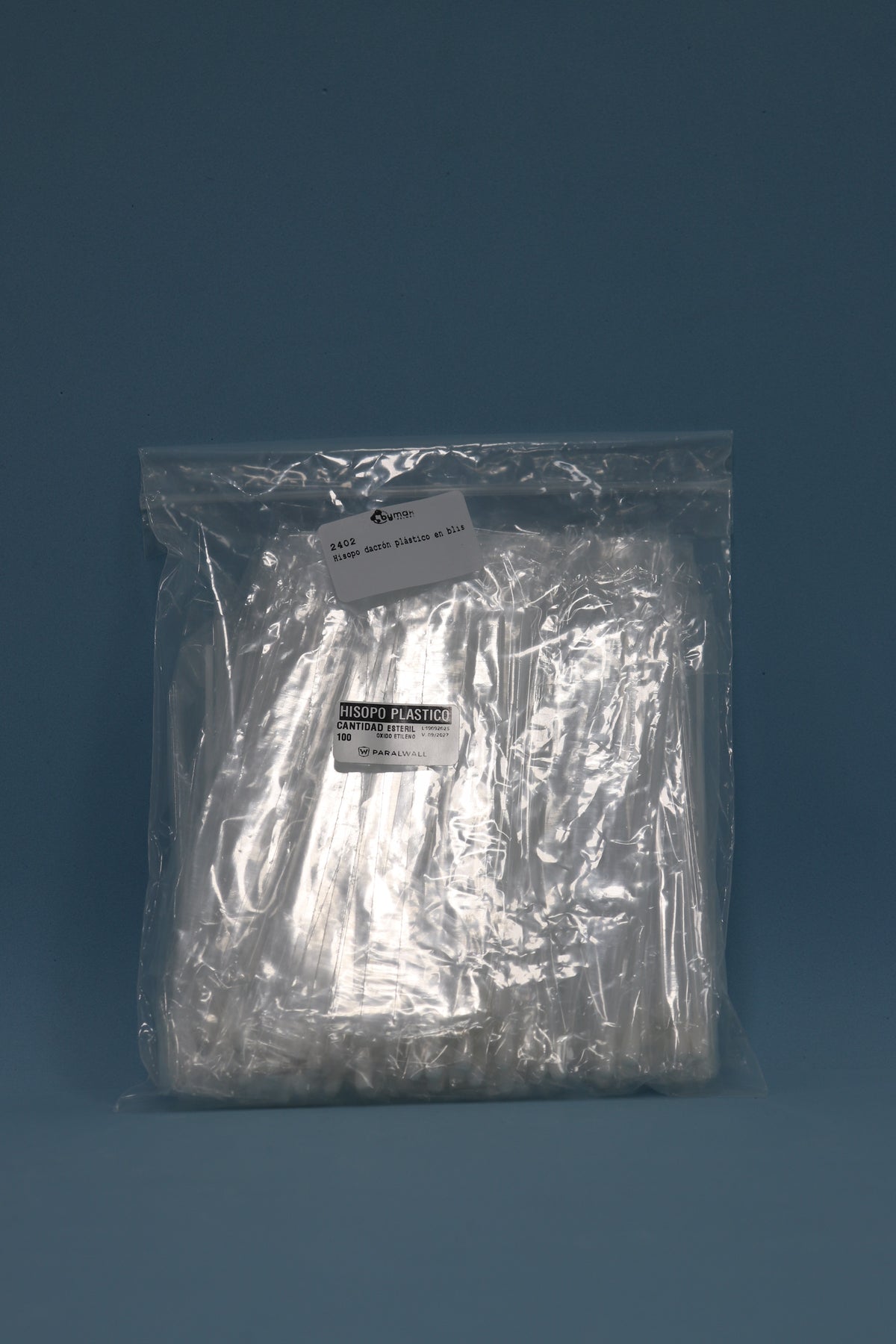 Hisopo Dacrón Plástico En Blister - Venta X Unidad