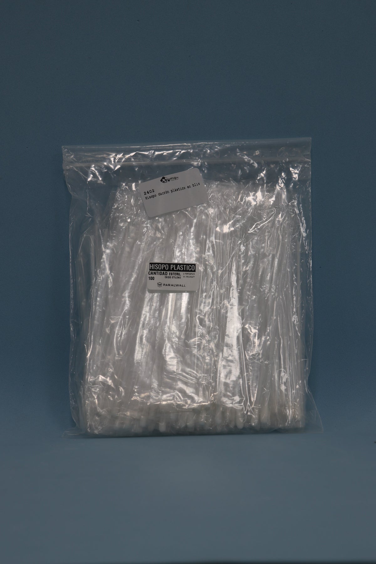 Hisopo Dacrón Plástico En Blister - Venta X Unidad