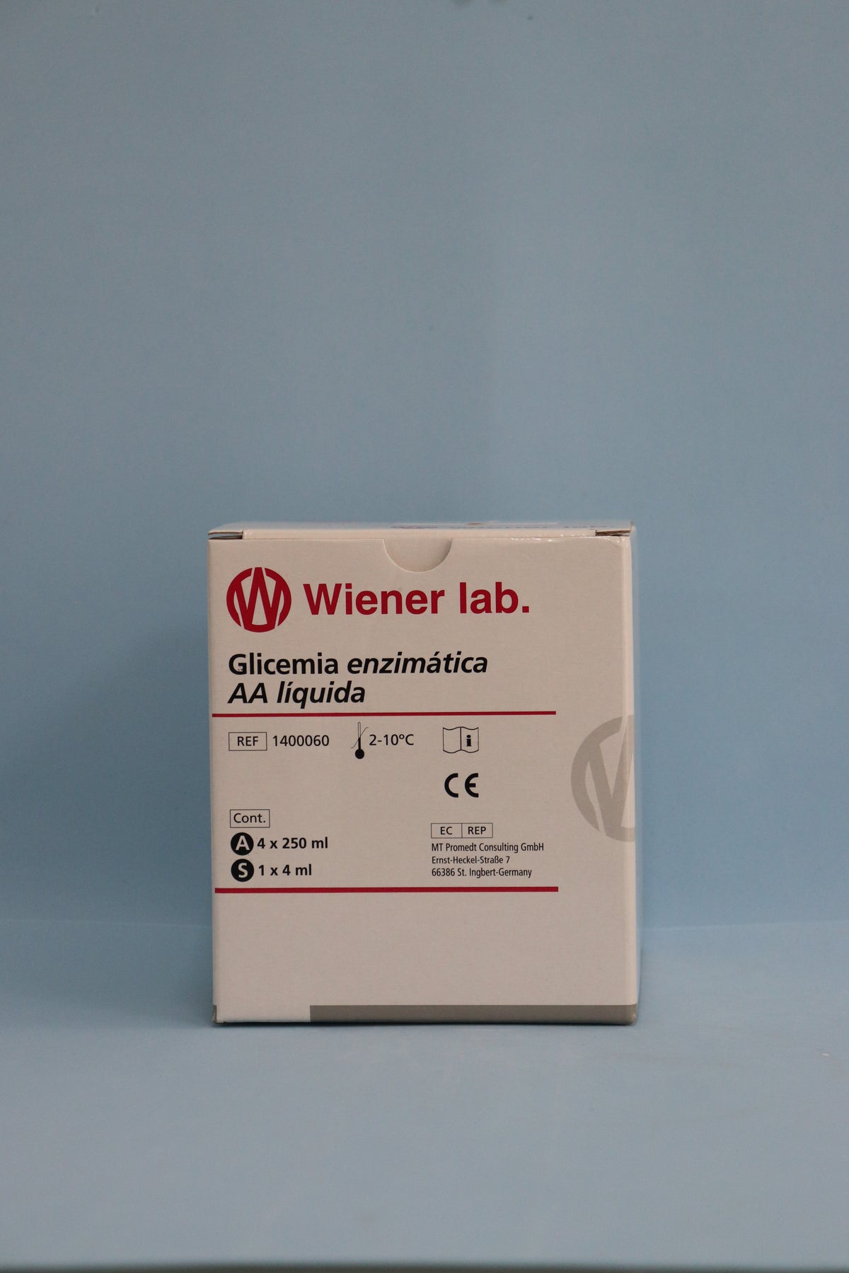 Glicemia Enzimatica AA Liquida - 1000 ml (4 X 250 ml) - 1400060 - Wiener