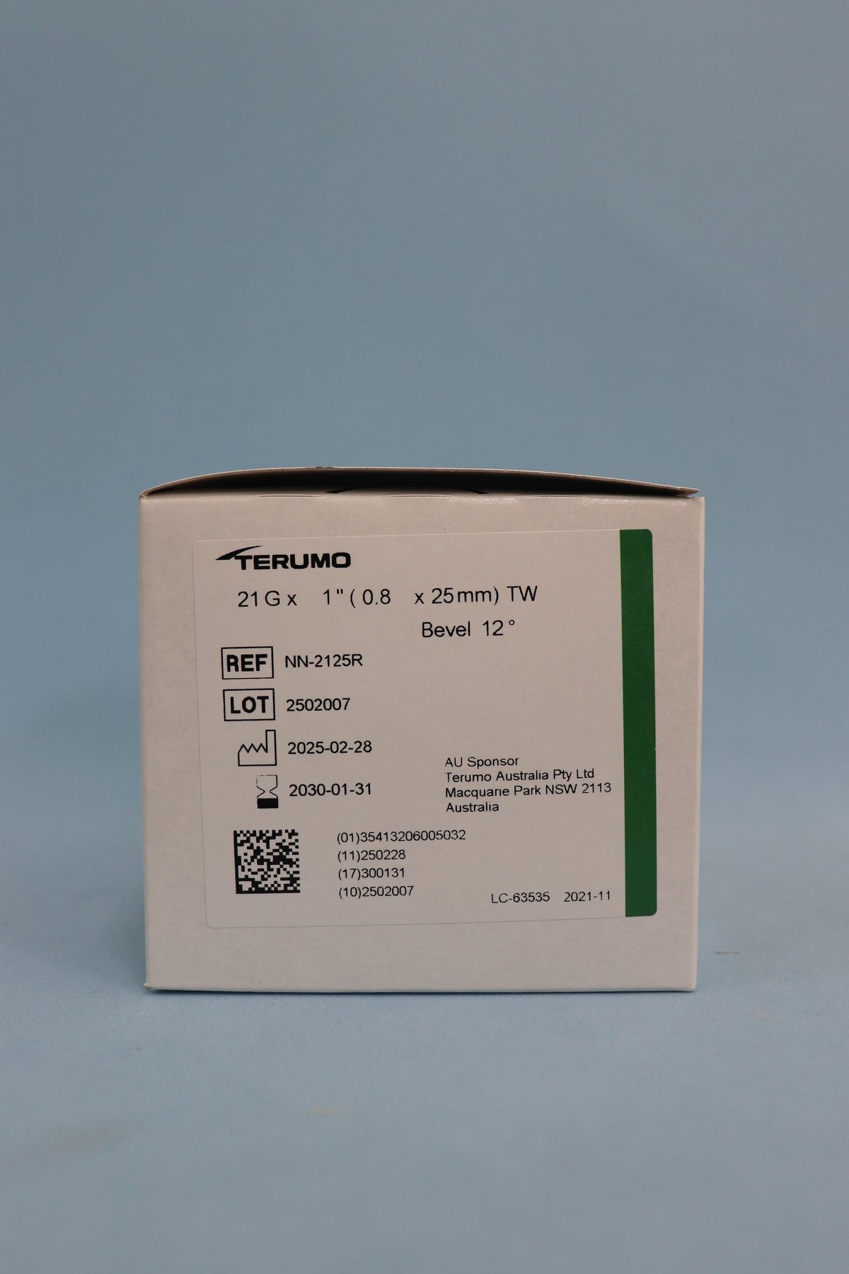 Aguja Hipodérmica 25/8 (21g X 1) Caja X 100 Unidades - Terumo