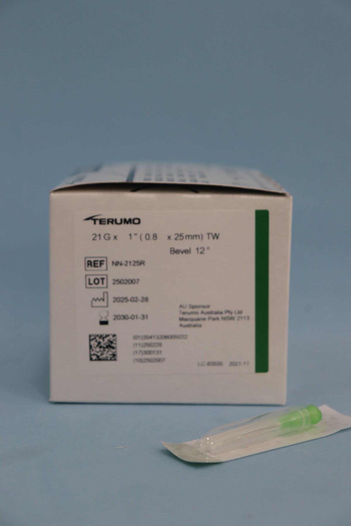 Aguja Hipodérmica 25/8 (21g X 1) Caja X 100 Unidades - Terumo