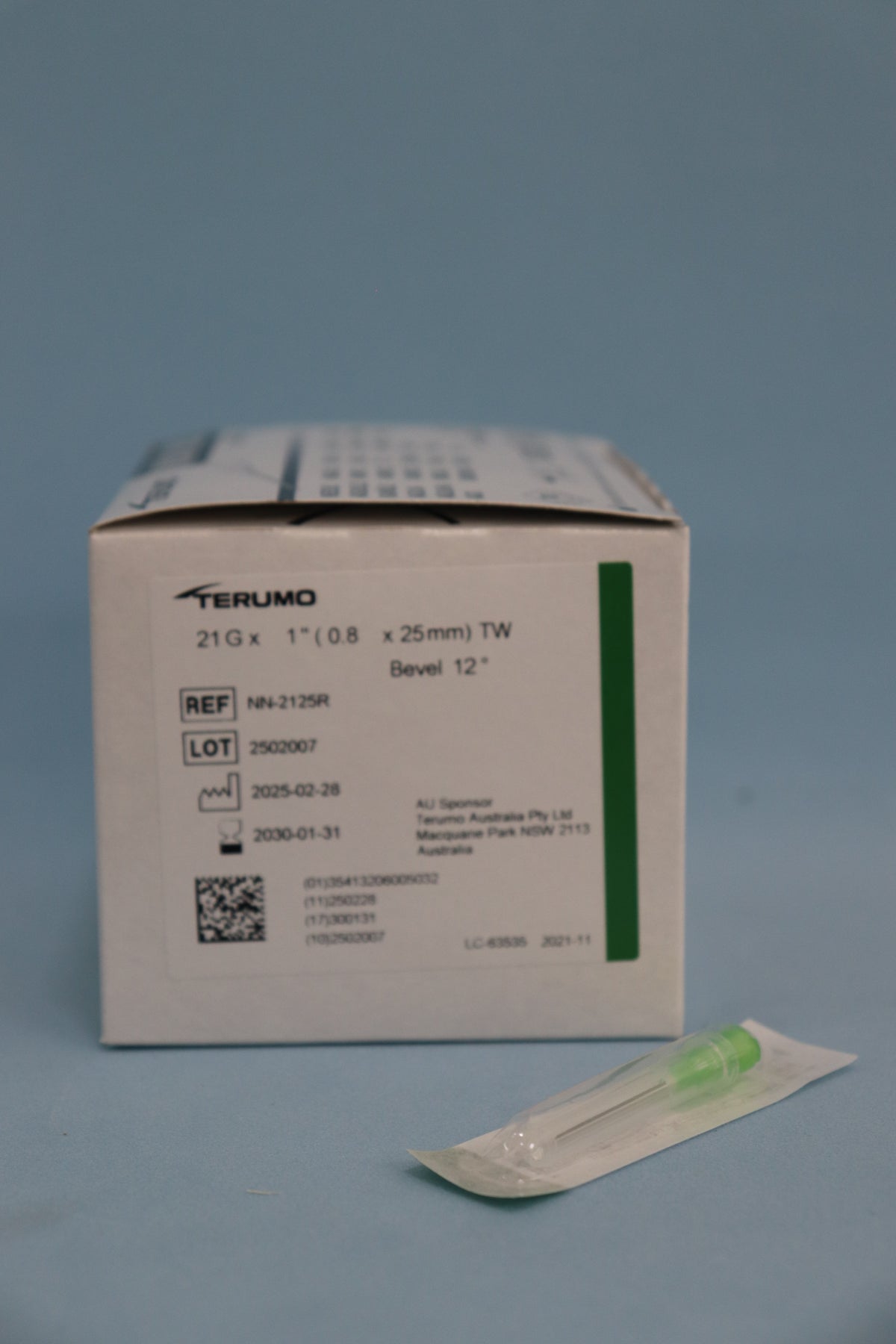 Aguja Hipodérmica 25/8 (21g X 1) Caja X 100 Unidades - Terumo