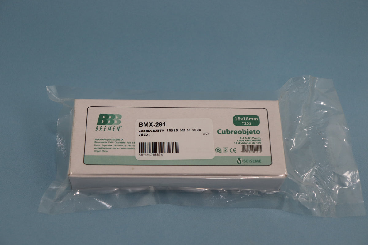 Cubreobjeto (18X18 mm) X 100 Unidades - Bremen