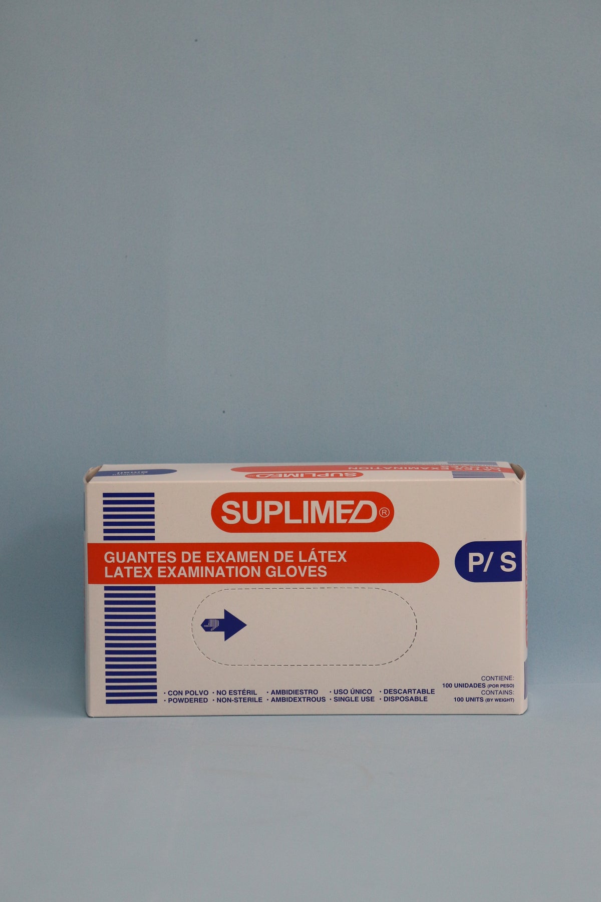 Guante De Examen De Látex "S" - Caja X 100 Unidades