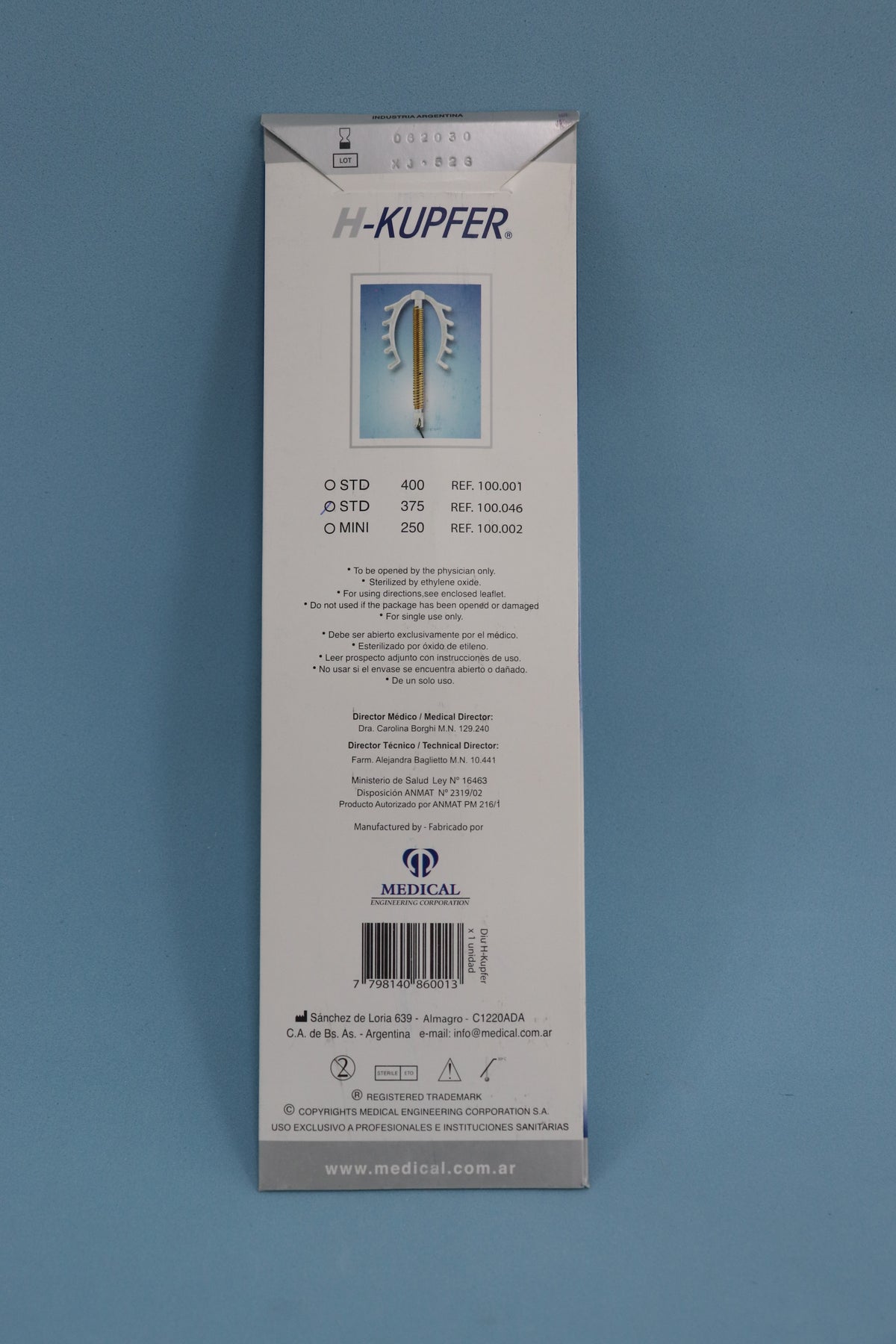 Diu H Kupfer 375 Standard T/Multiload - Medical Engineering