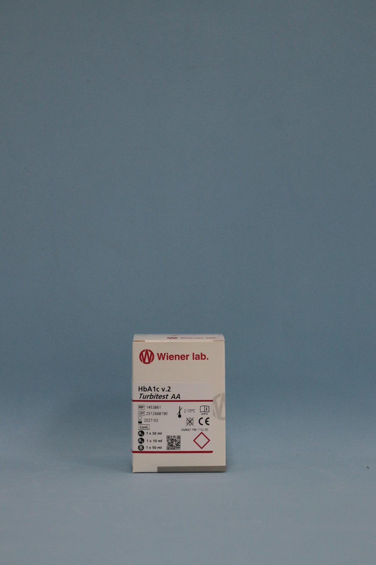 Hba1C V2 Turbitest AA   - 60 ml (1 X 50 ml A1 + 1 X 10 ml A2 + 1 X 50 ml B ) - 1453861 - Wiener