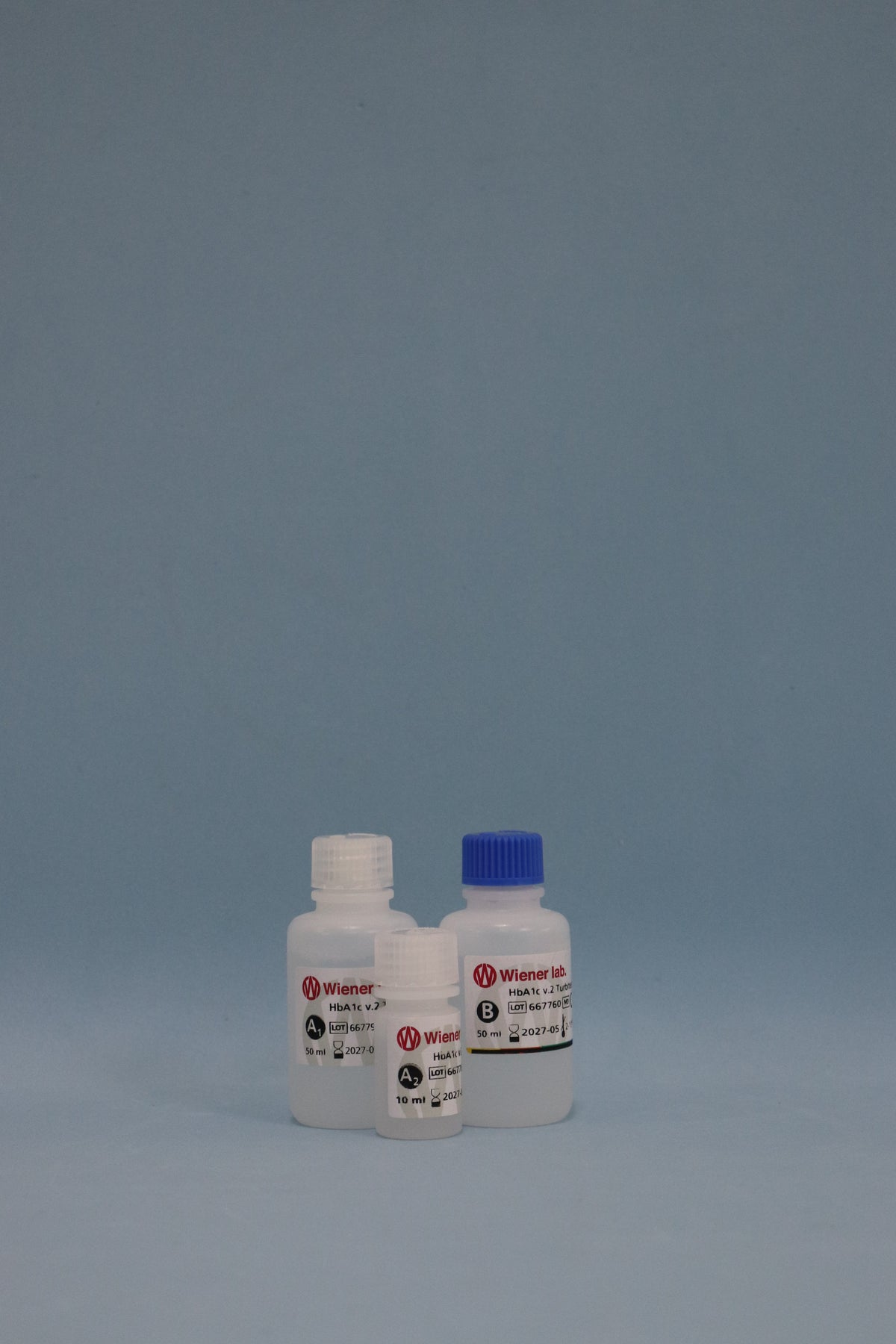 Hba1C V2 Turbitest AA   - 60 ml (1 X 50 ml A1 + 1 X 10 ml A2 + 1 X 50 ml B ) - 1453861 - Wiener