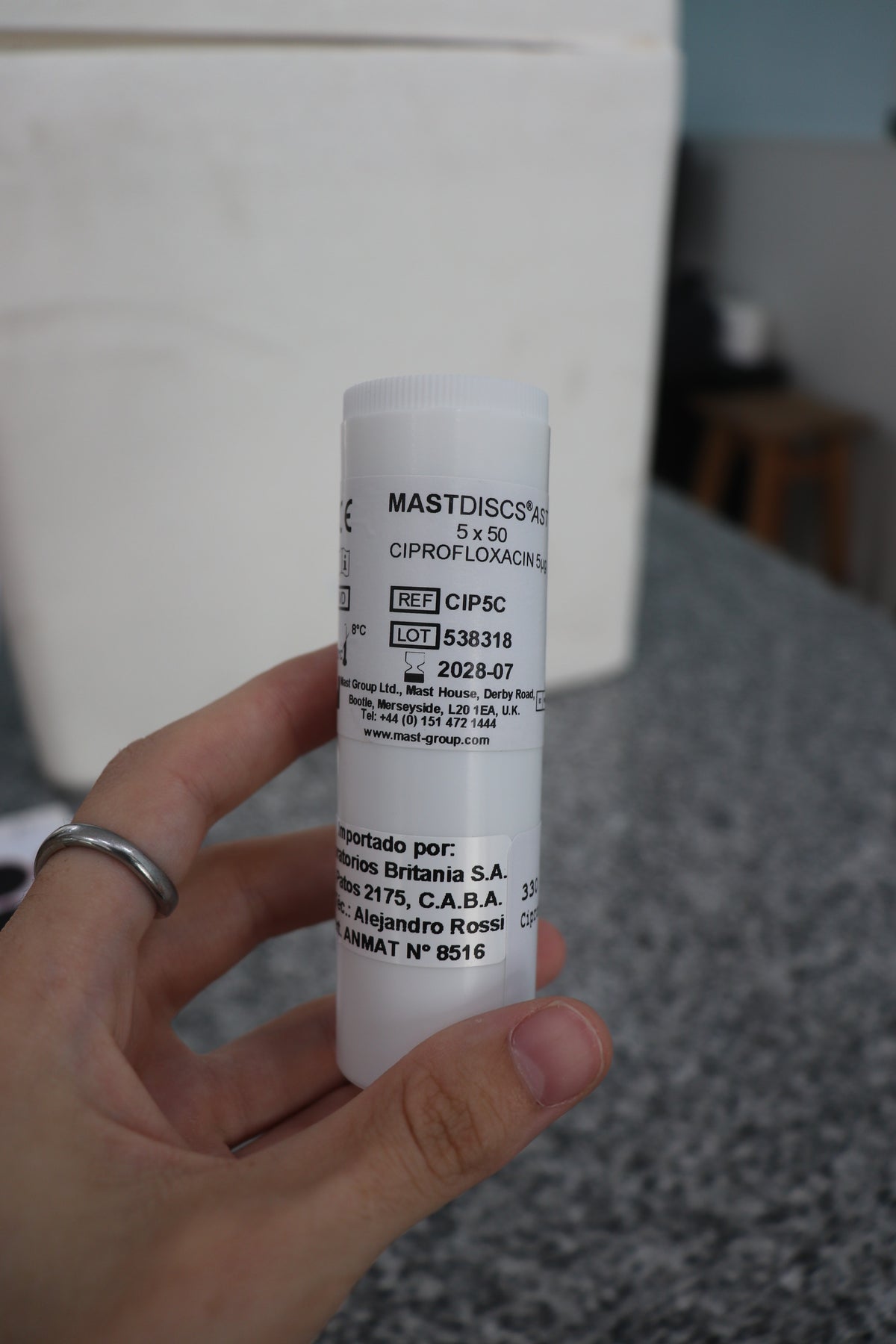 Ciprofloxacina 5 ug Cartuchos 5X50 Dis. - Cip5C - Britania