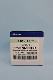 Aguja Hipodérmica 40/8 (21g X 1 1/2) Caja X 100 Unidades - Terumo