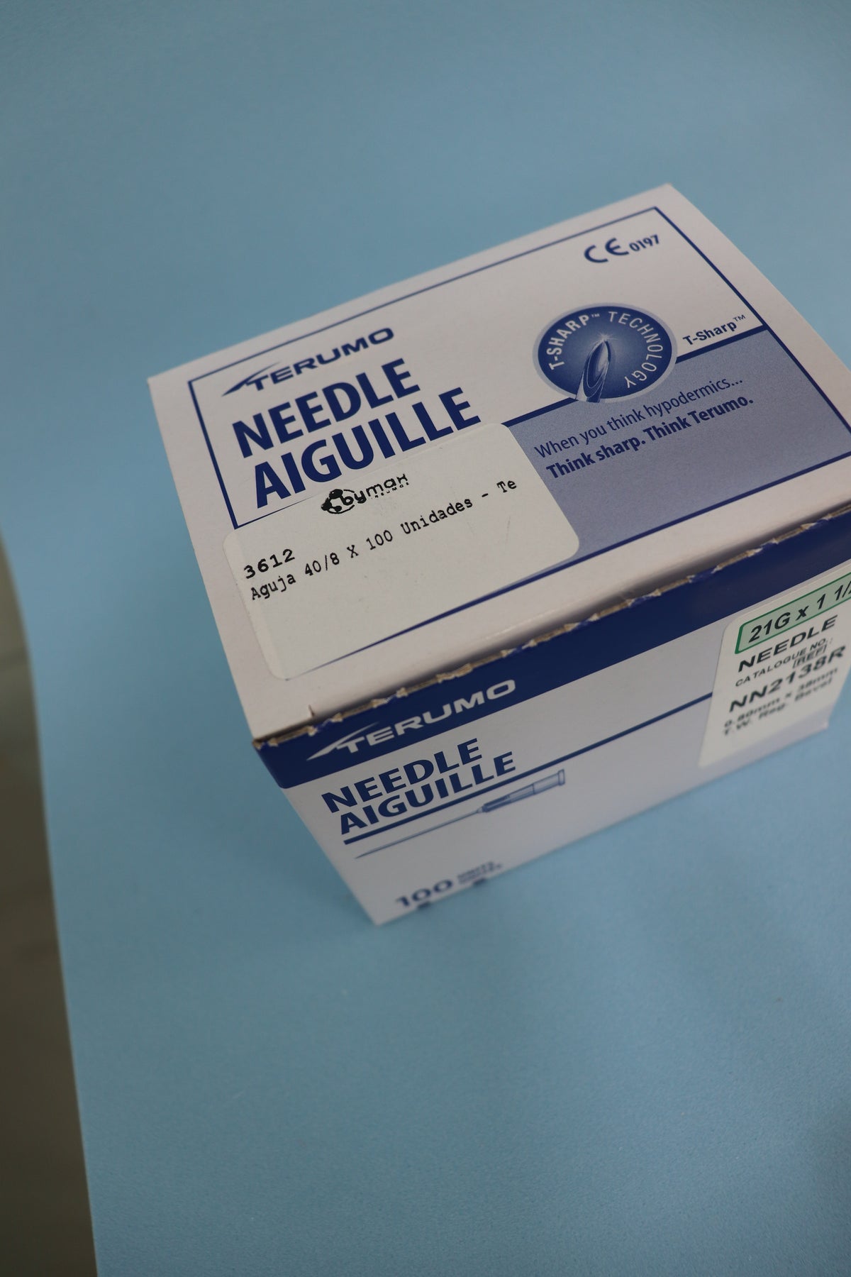 Aguja Hipodérmica 40/8 (21g X 1 1/2) Caja X 100 Unidades - Terumo