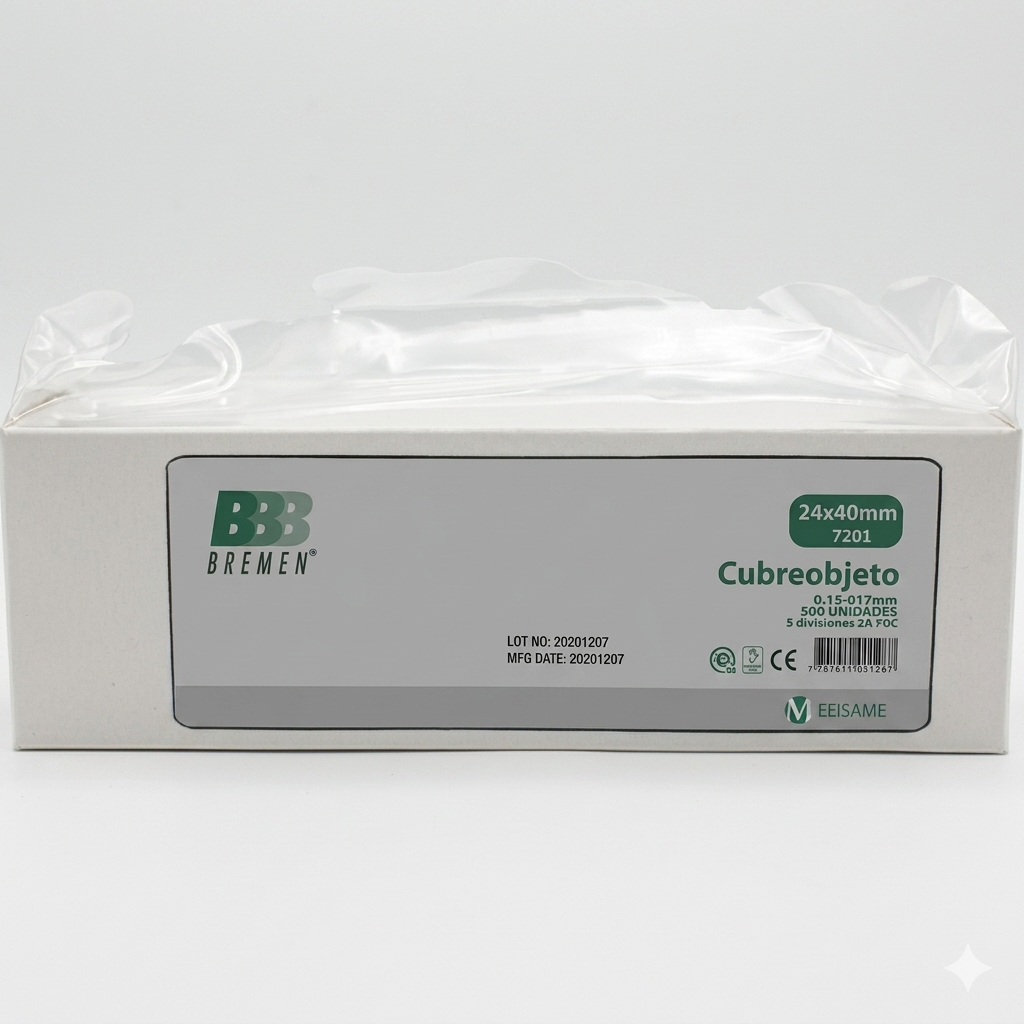 Cubreobjeto (24X40 mm) X 100 Unidades - Bremen