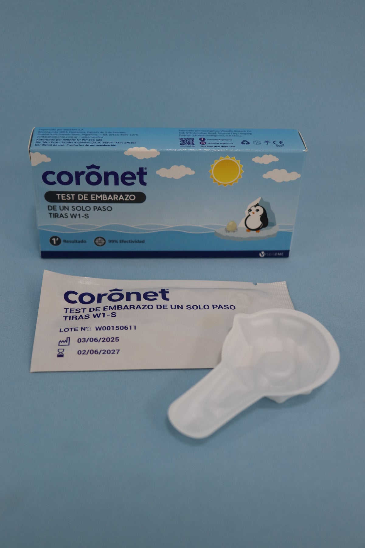 Test De Embarazo Tira W1-S C/Recipiente X1 - Coronet