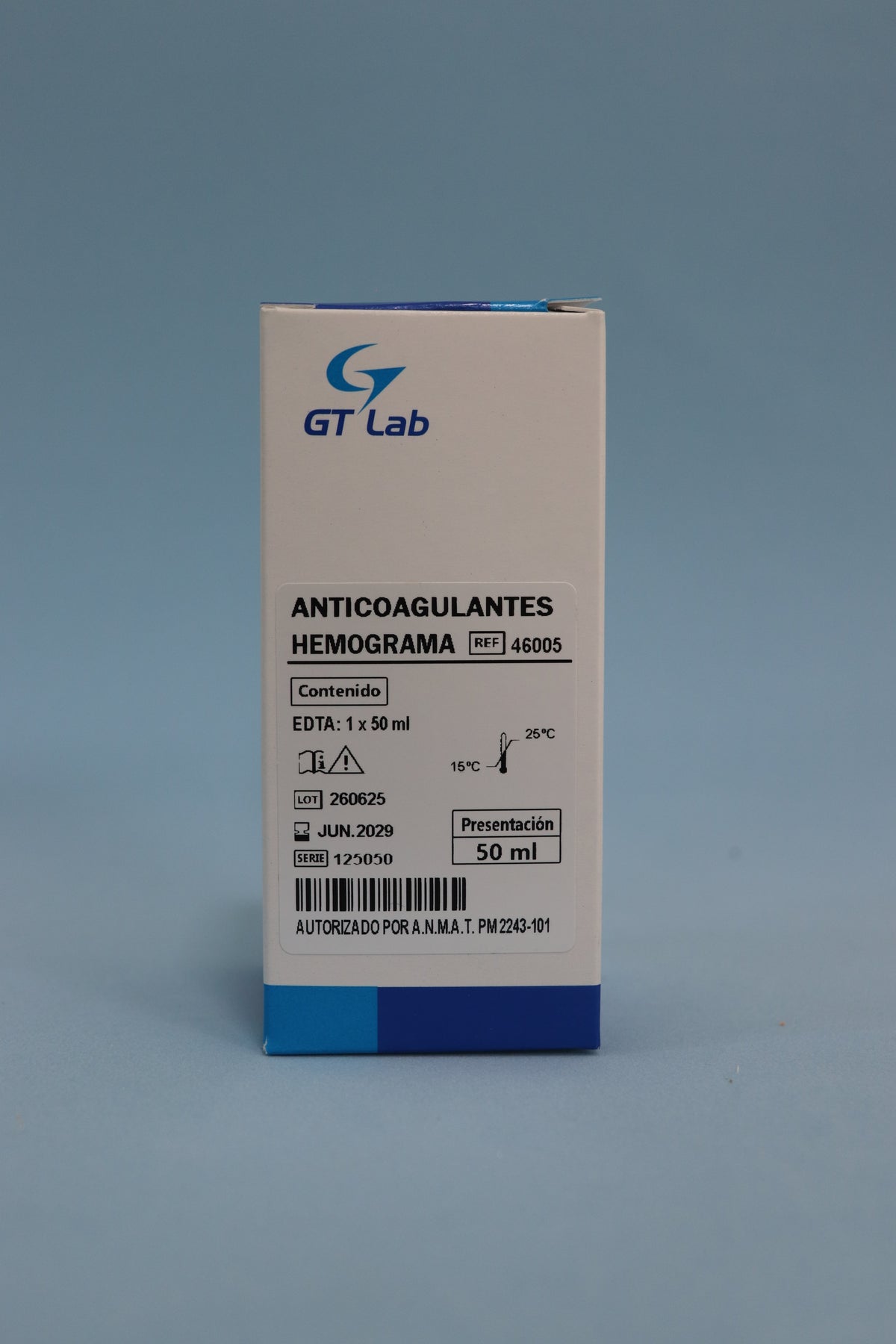 Anticoagulante Hemograma/EDTA - 50 ml - 46005 - Gt Laboratorio