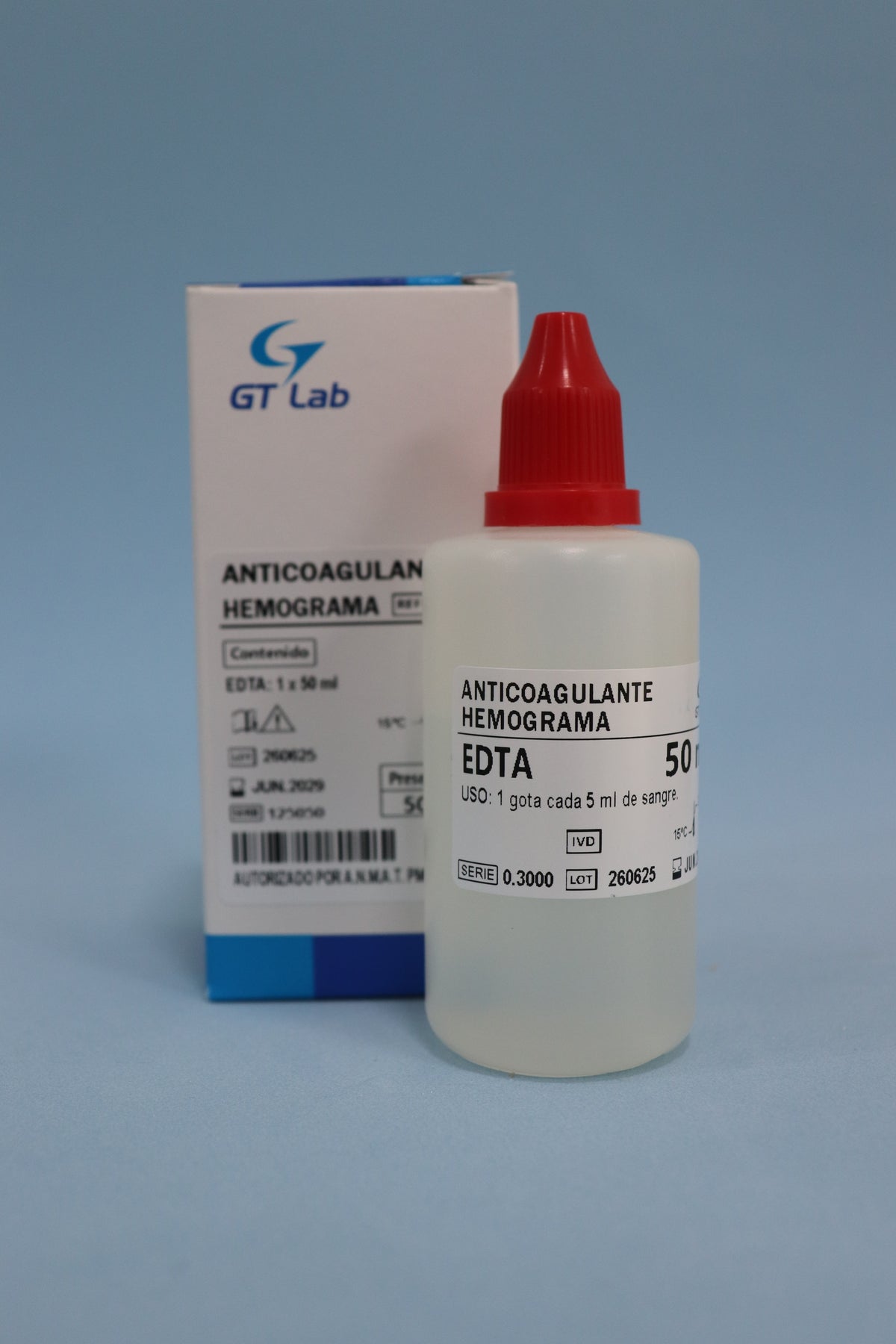 Anticoagulante Hemograma/EDTA - 50 ml - 46005 - Gt Laboratorio
