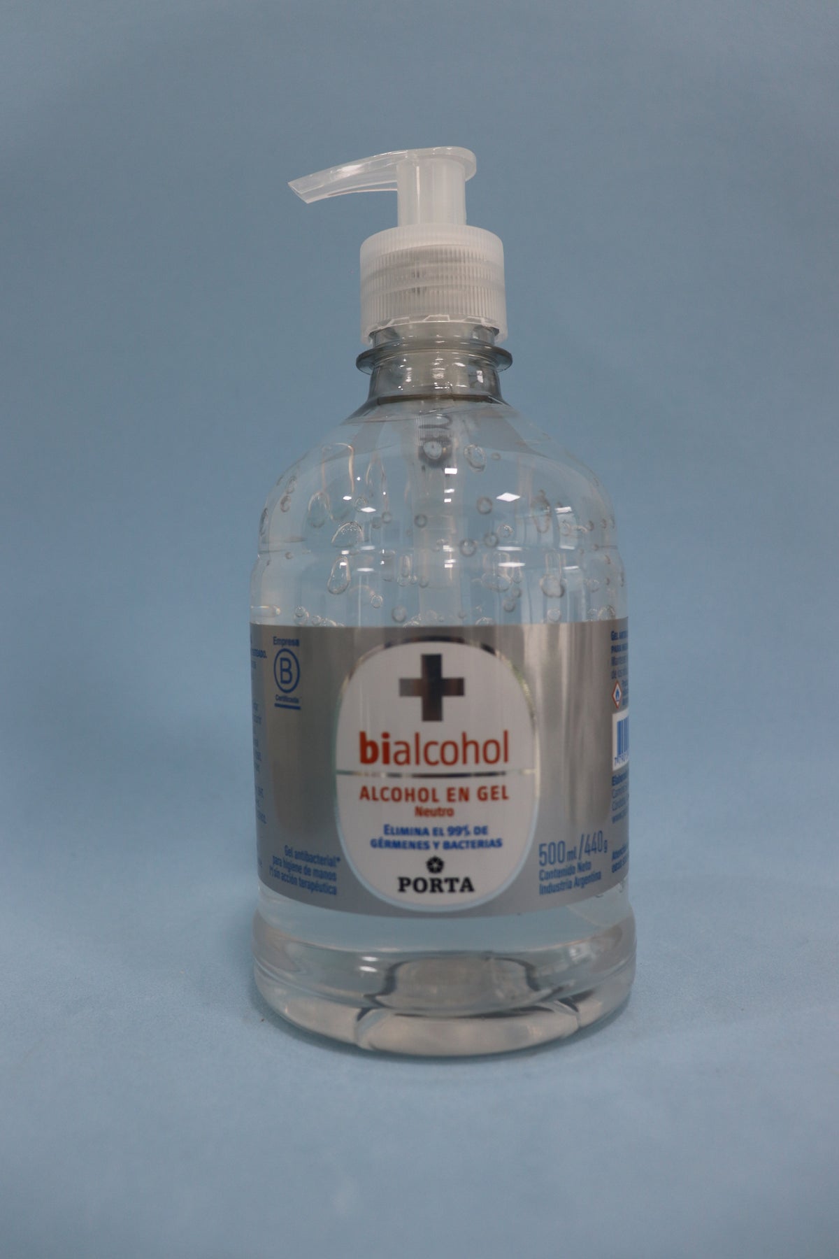 Alcohol En Gel X 500 ml C/ Dosificador - Porta
