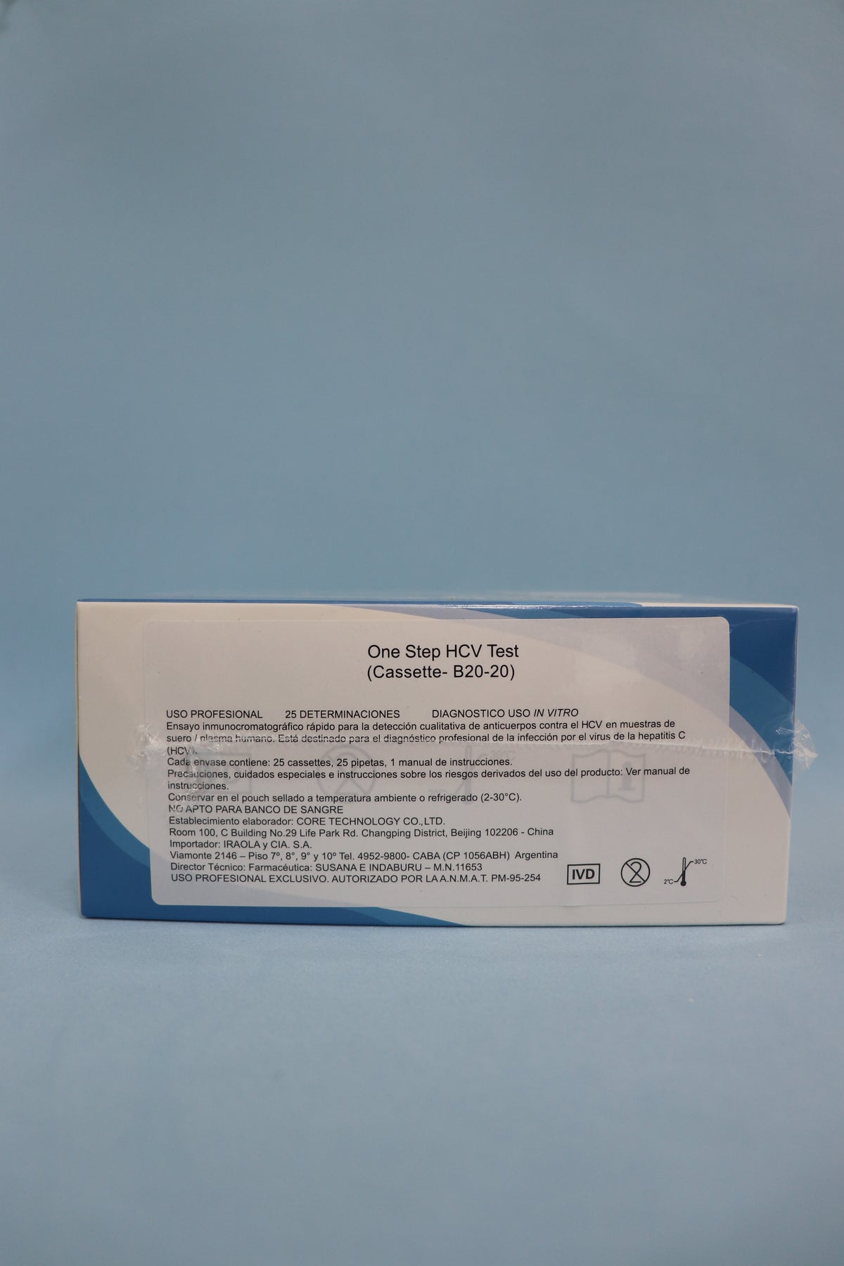 Hep. C Anticuerpo X 25 Cassette determinaciones -9192 - One Step
