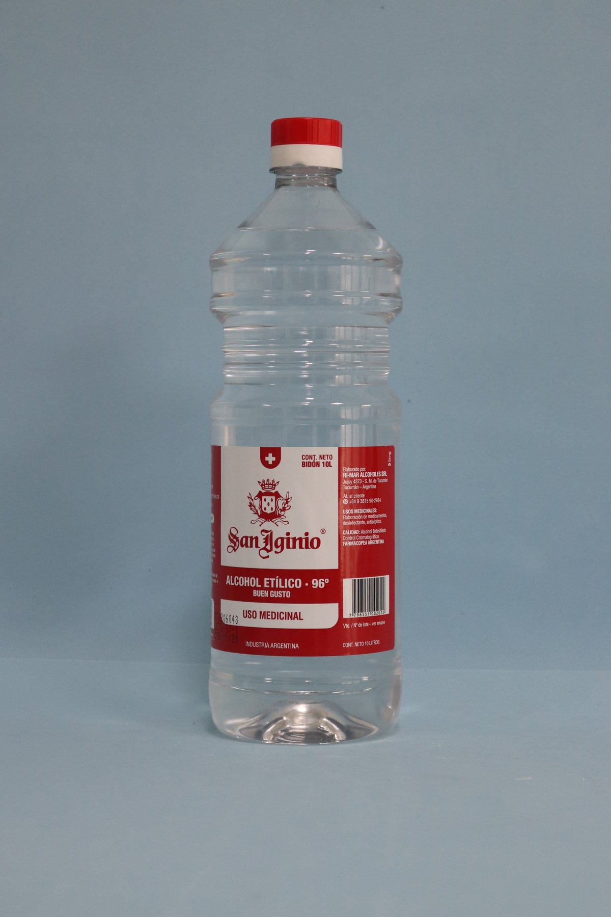 Alcohol Etílico 96% X 1000 ml - San Iginio