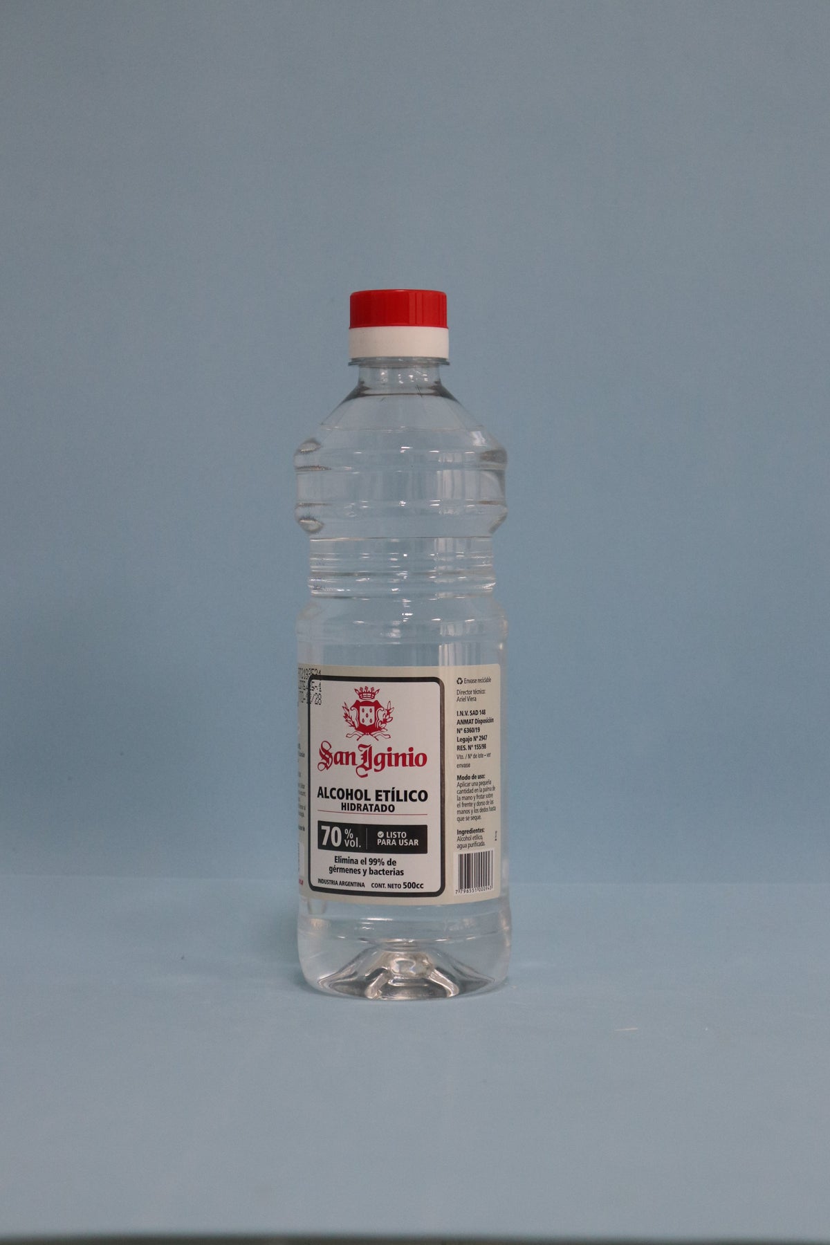 Alcohol Etílico 70% X 500 ml - San Iginio